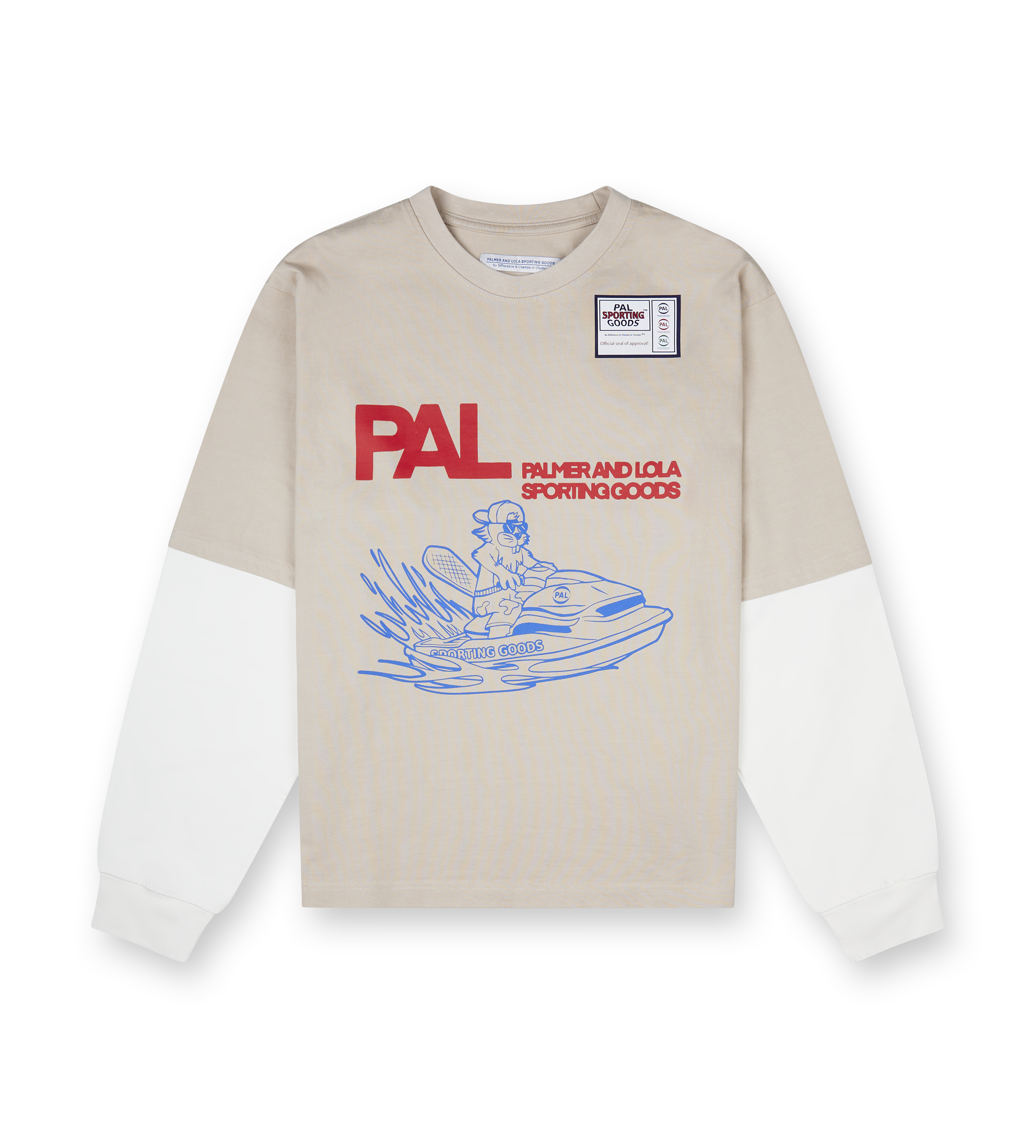 River Rats Double Sleeve Longsleeve Feather Gray