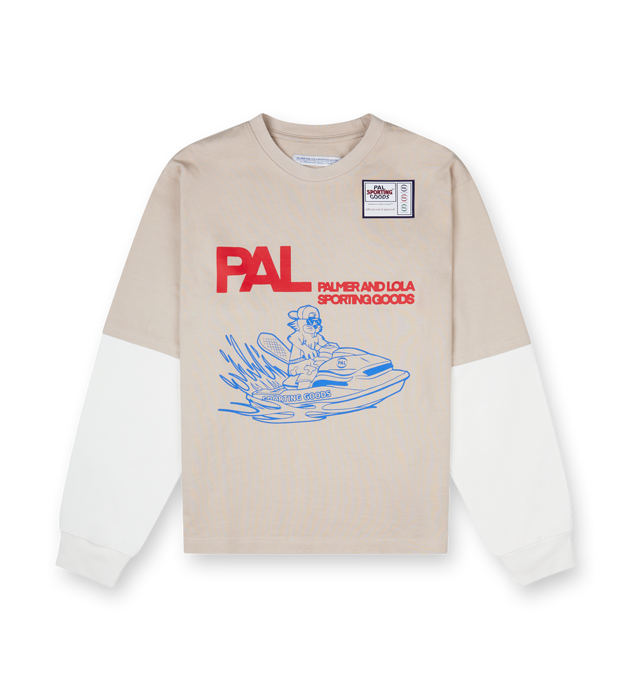 River Rats Double Sleeve Longsleeve Feather Gray