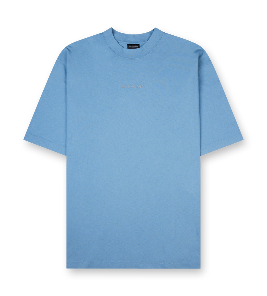 Back Reflective T-shirt Medium Fit in Grey Blue