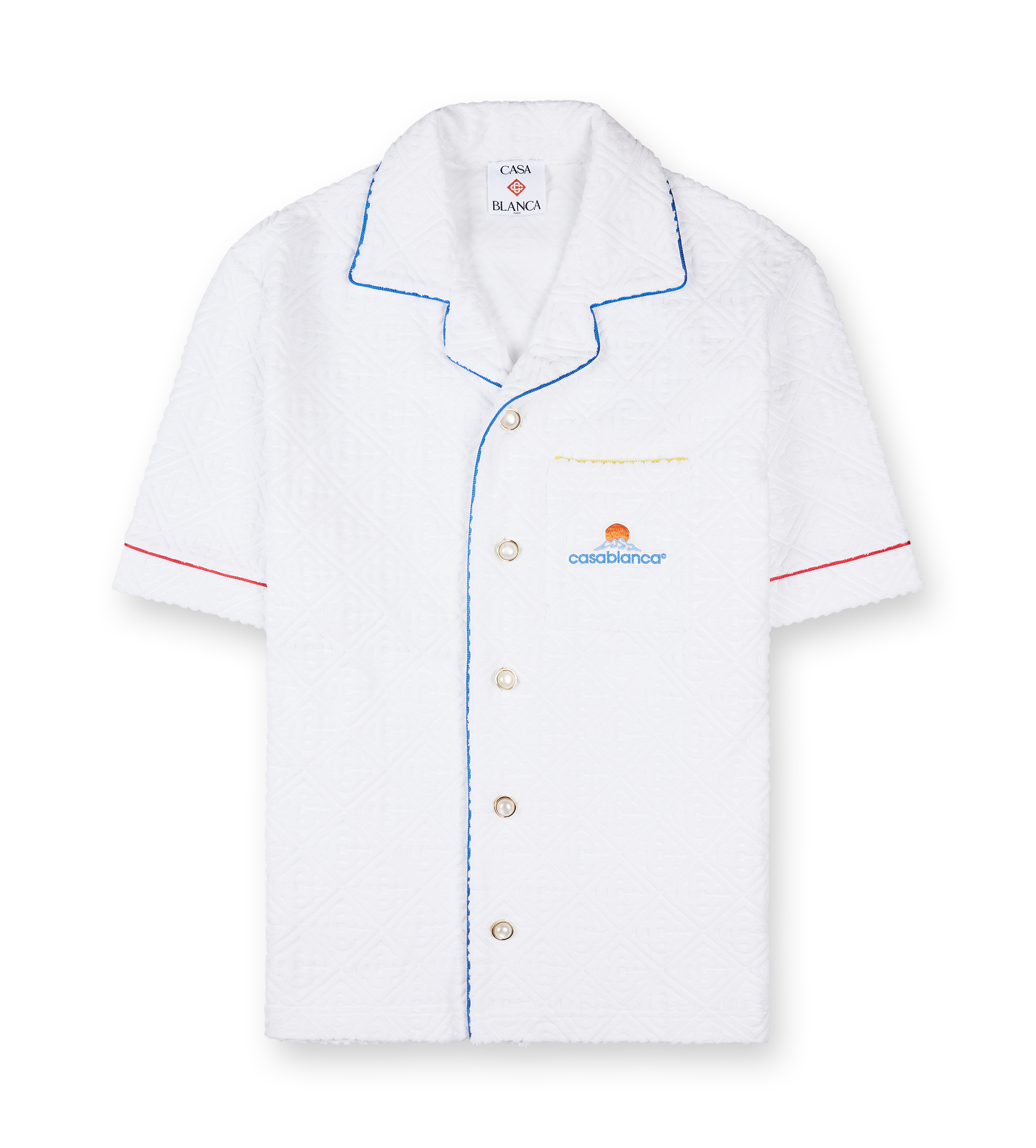 Monogram Towelling Shirt Bright White
