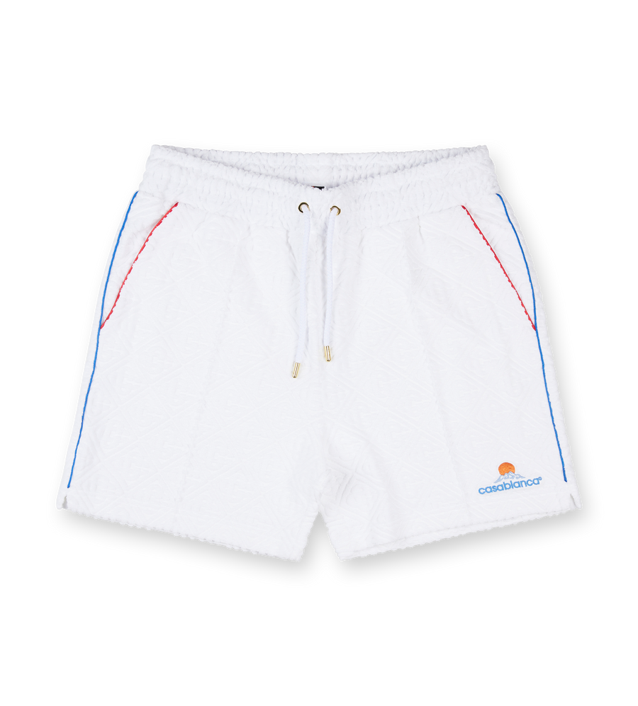 Monogram Towelling Shorts Bright White