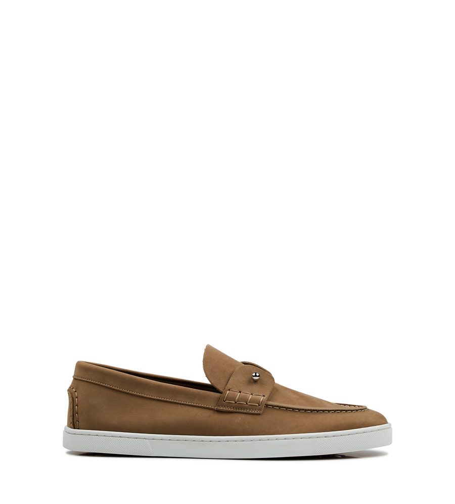 Chambeliboat Boat Loafers - Reversed nubuck leather in Lionne