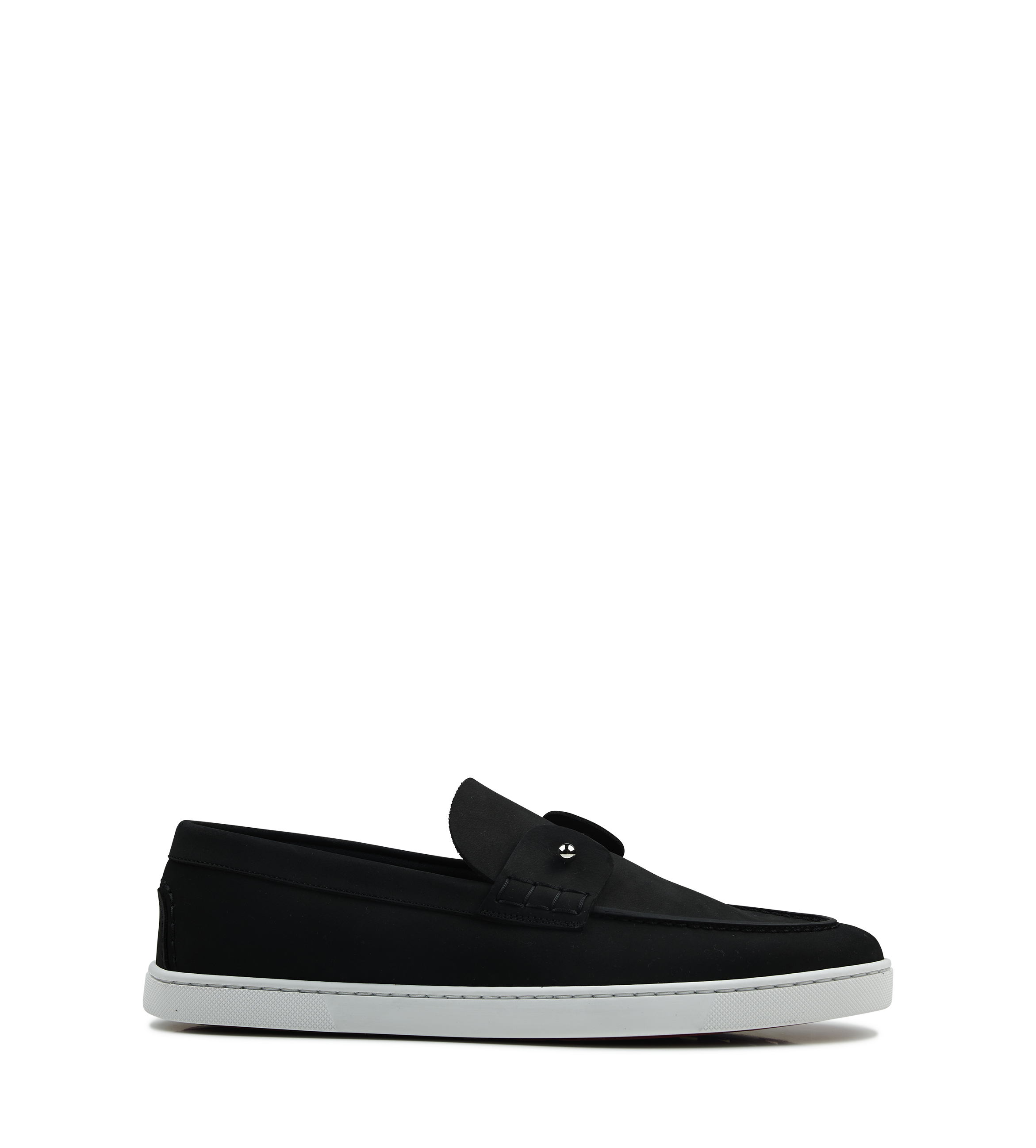 Chambeliboat Boat Loafers - Reversed nubuck leather in Black