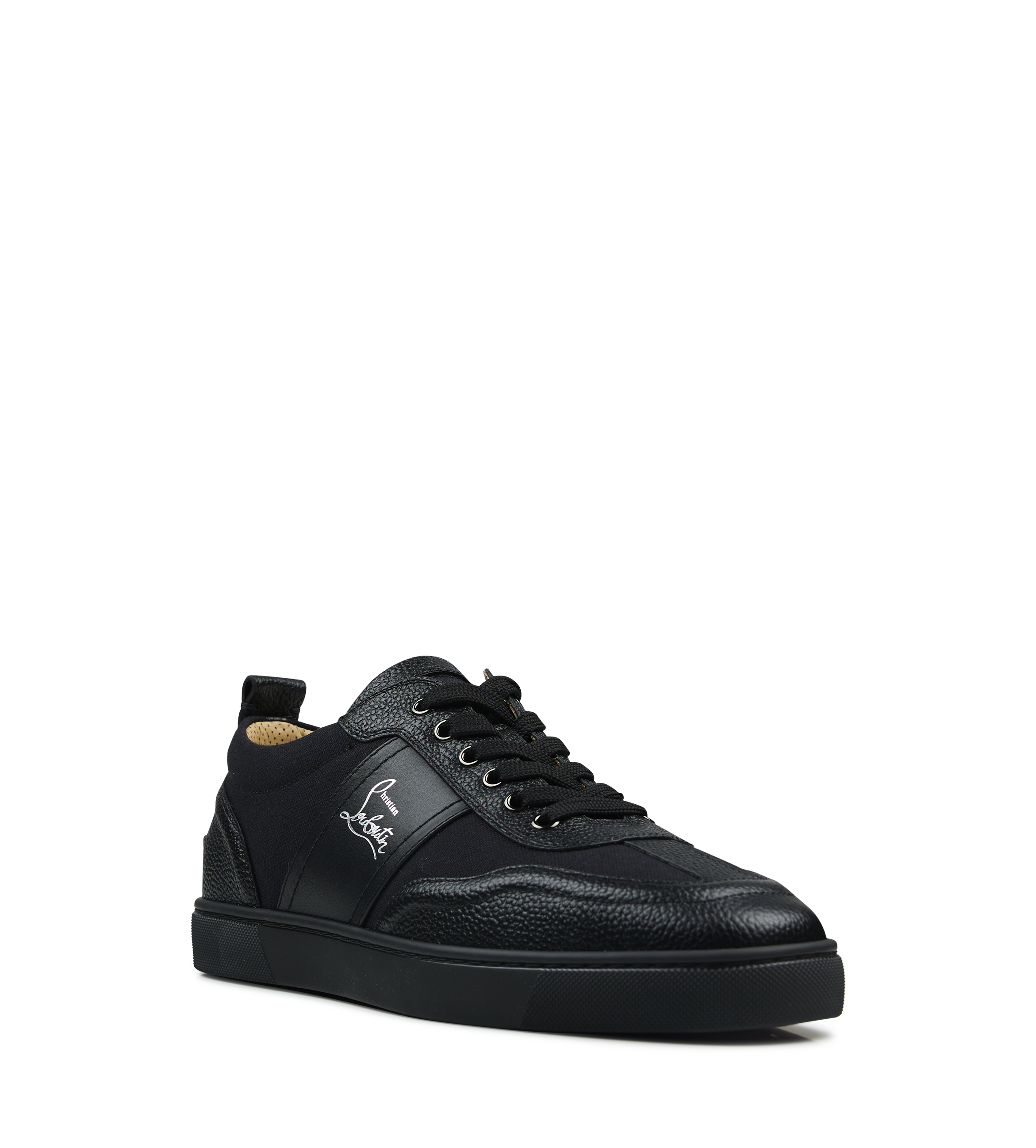 Retero Sneakers - Grained calf leather in Black
