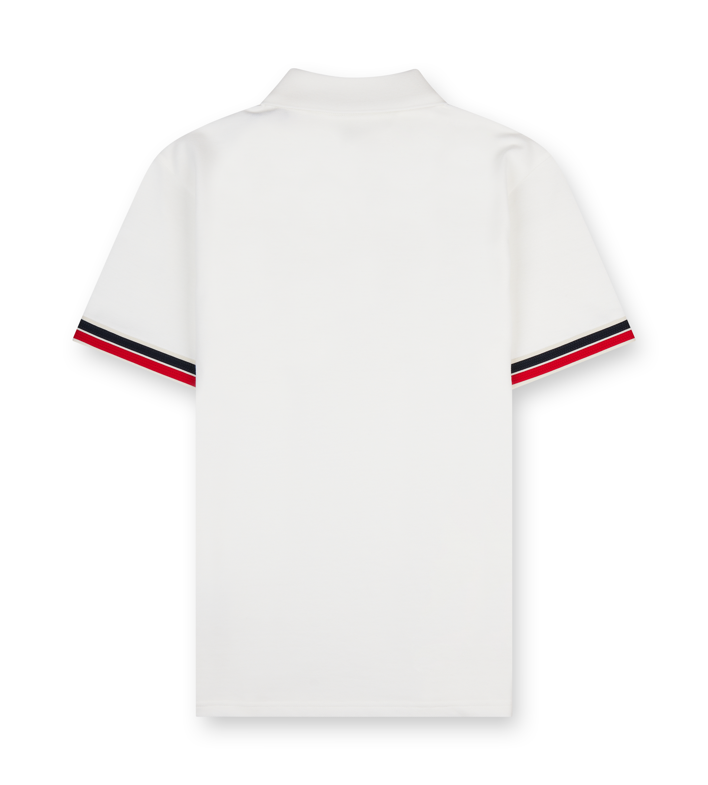 Moncler Tricolor Polo Shirt White