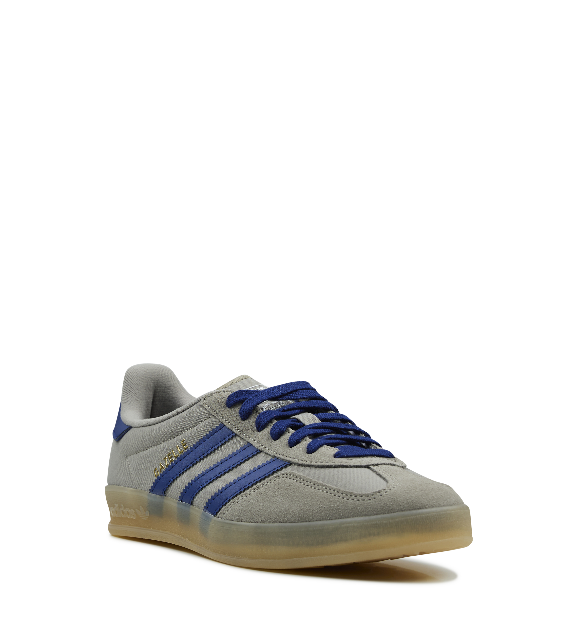 Gazelle Indoor Sneakers in Silver and Blue