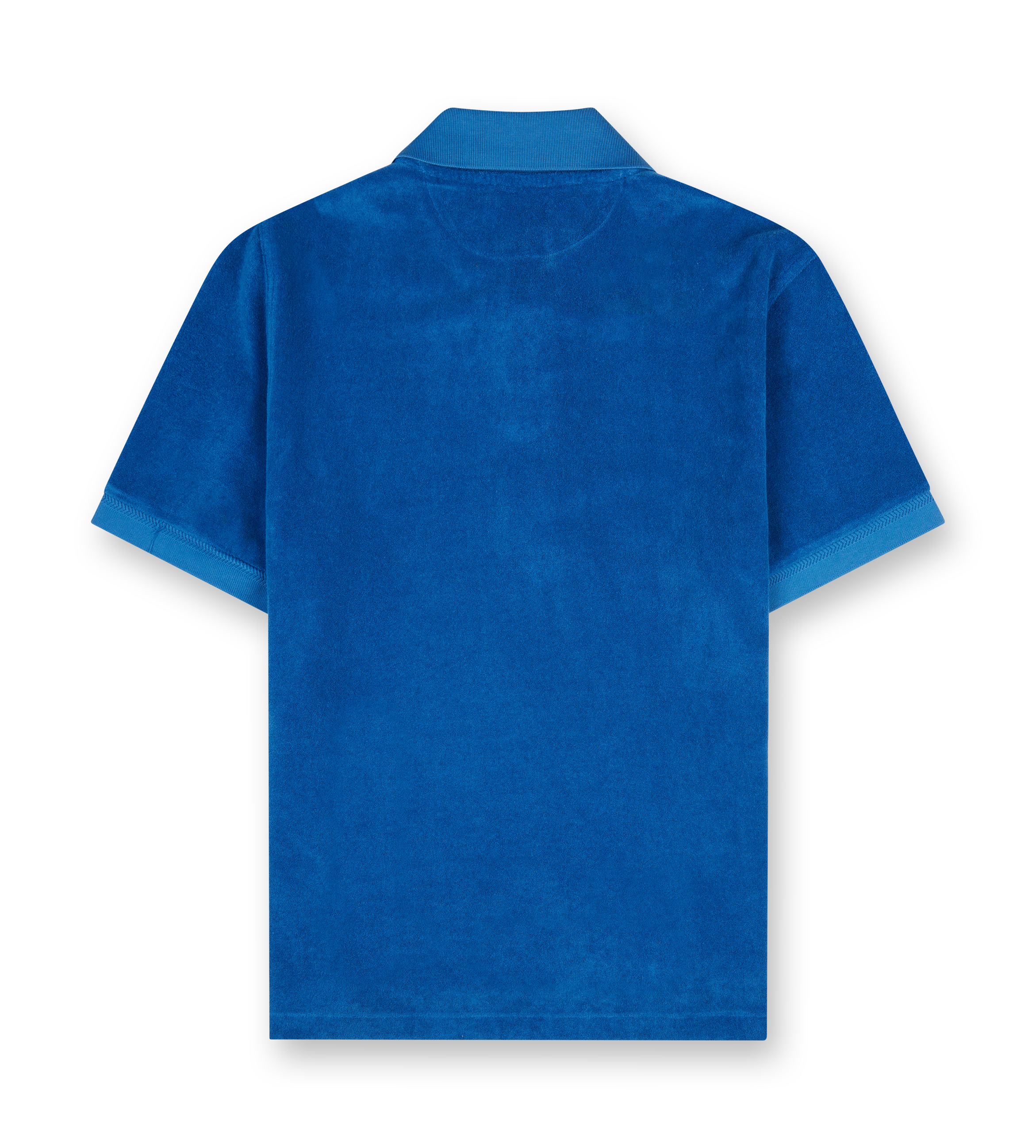 Tom Ford Towelling Polo in Denim Blue