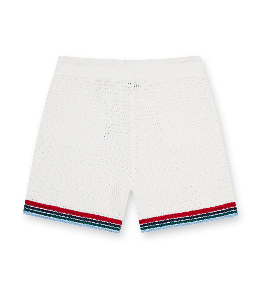 Casablanca Sporty Crochet Shorts