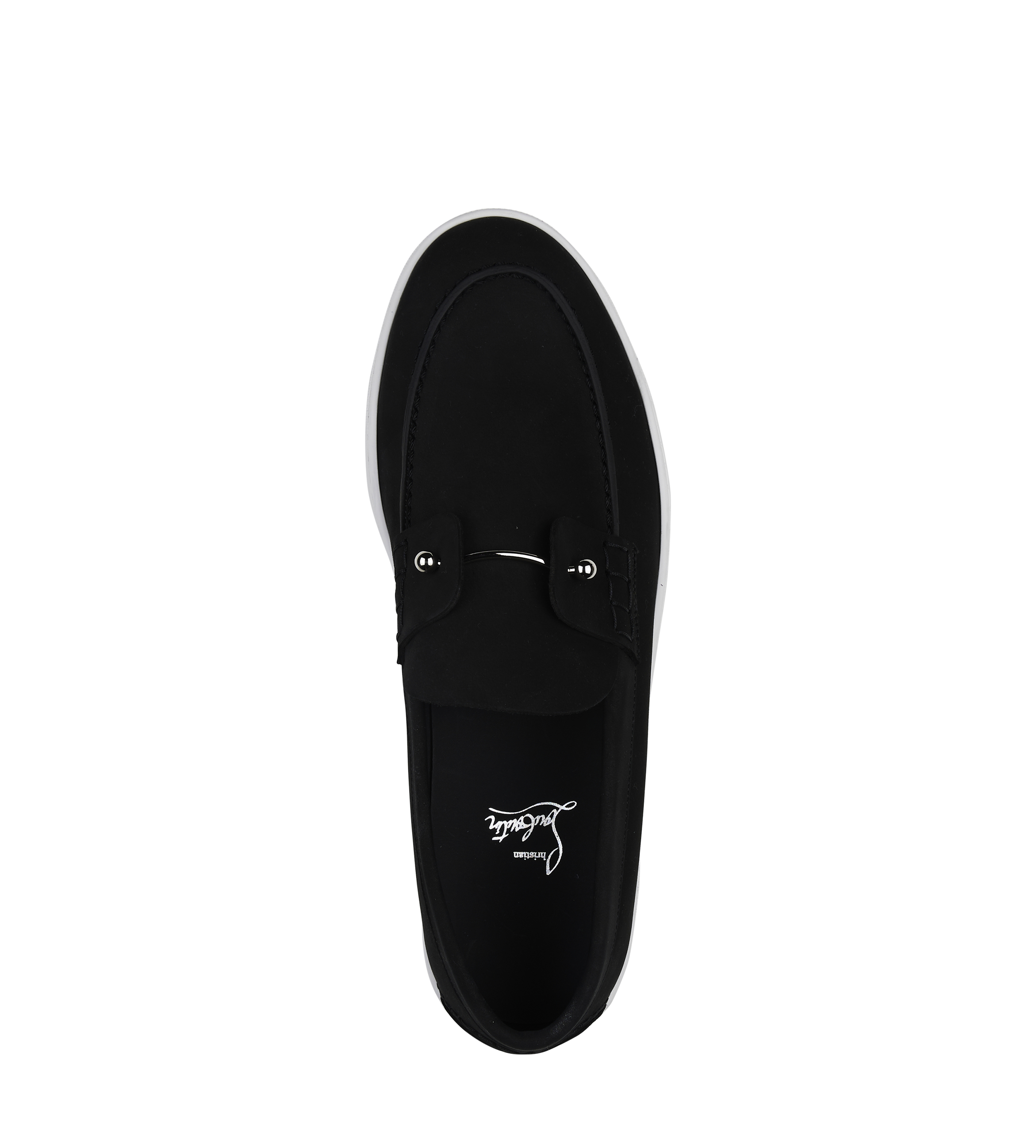 Chambeliboat Boat Loafers - Reversed nubuck leather in Black