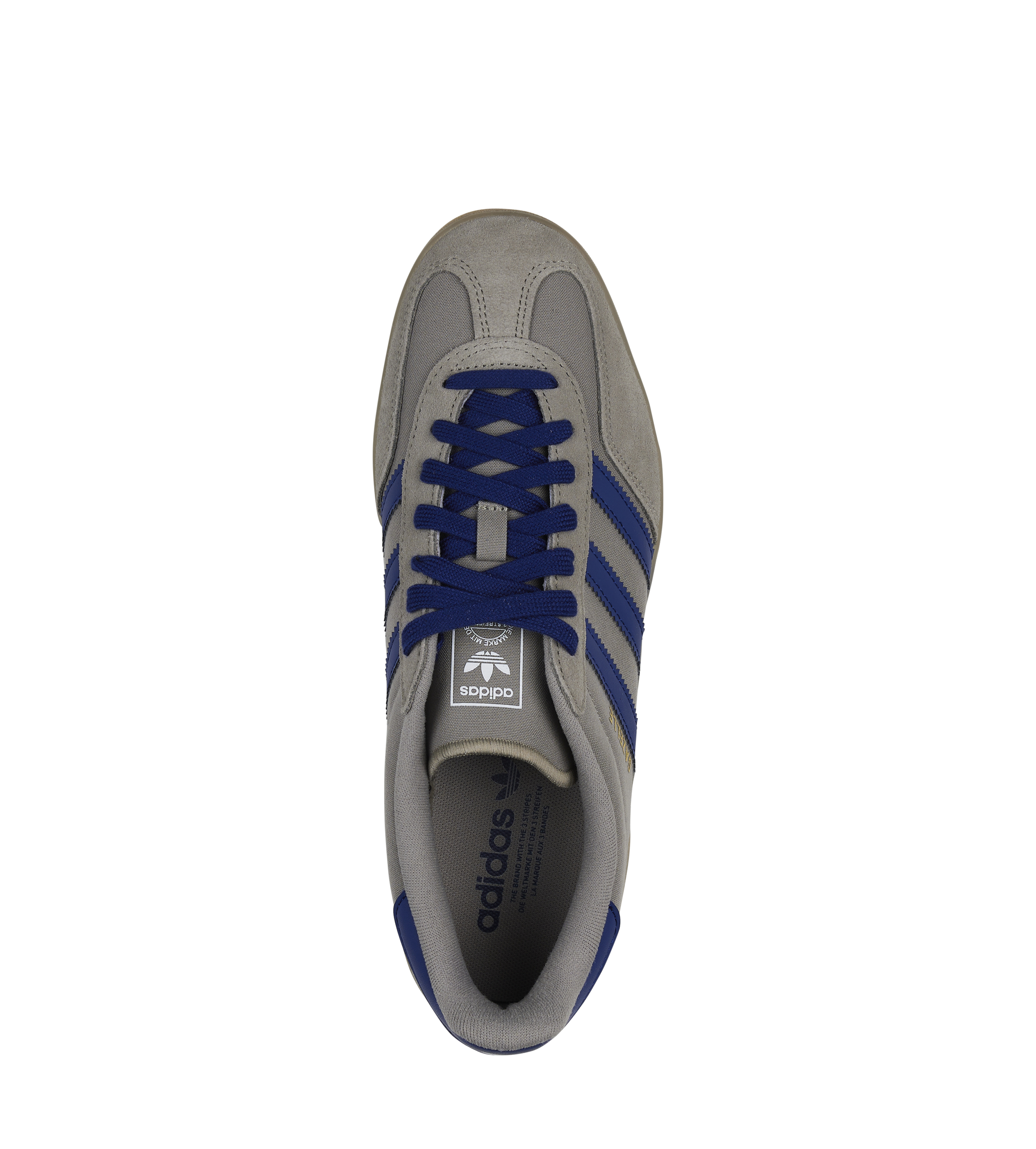 Gazelle Indoor Sneakers in Silver and Blue