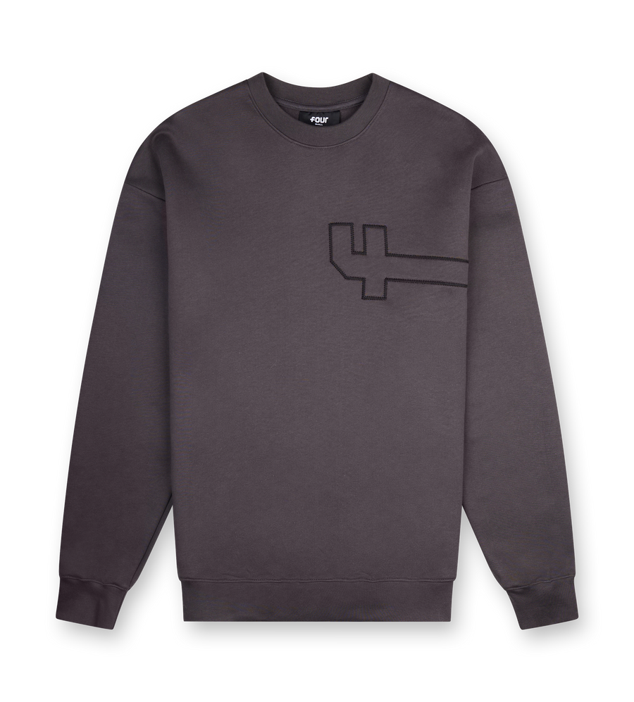 4 Patch Crewneck Asphalt