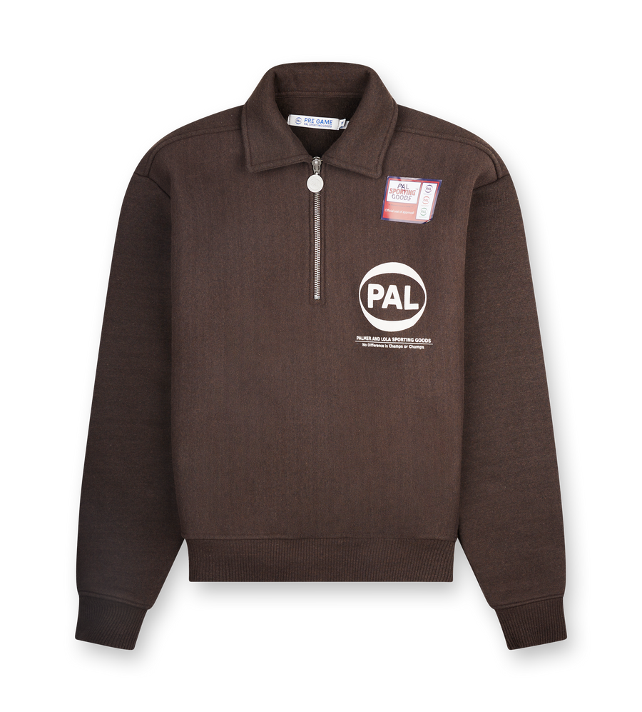 Pal Sporting Goods Company Half Zip in Deep Mahogany