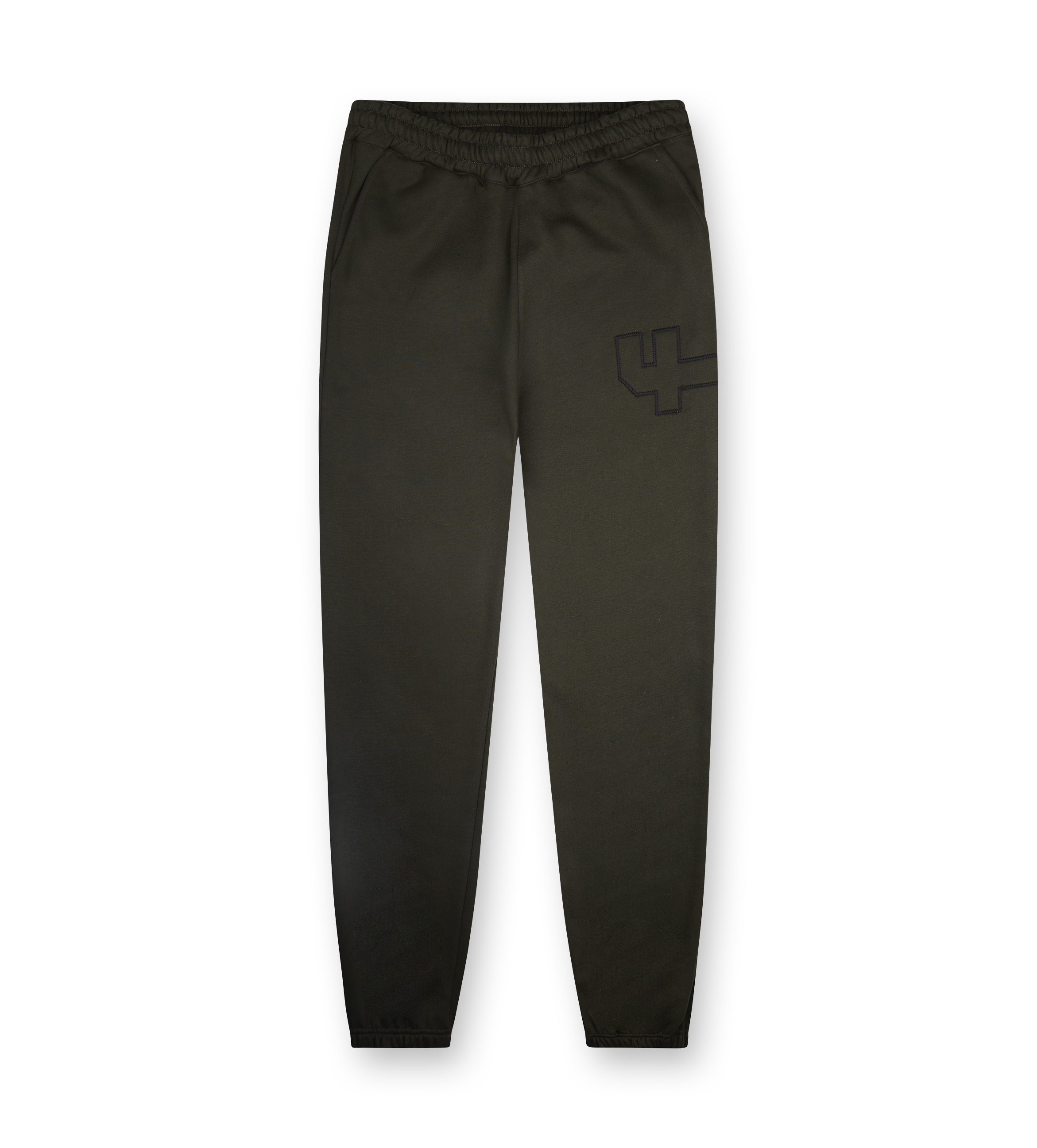 4 Patch Wide Leg Cuffed Pants Army Green
