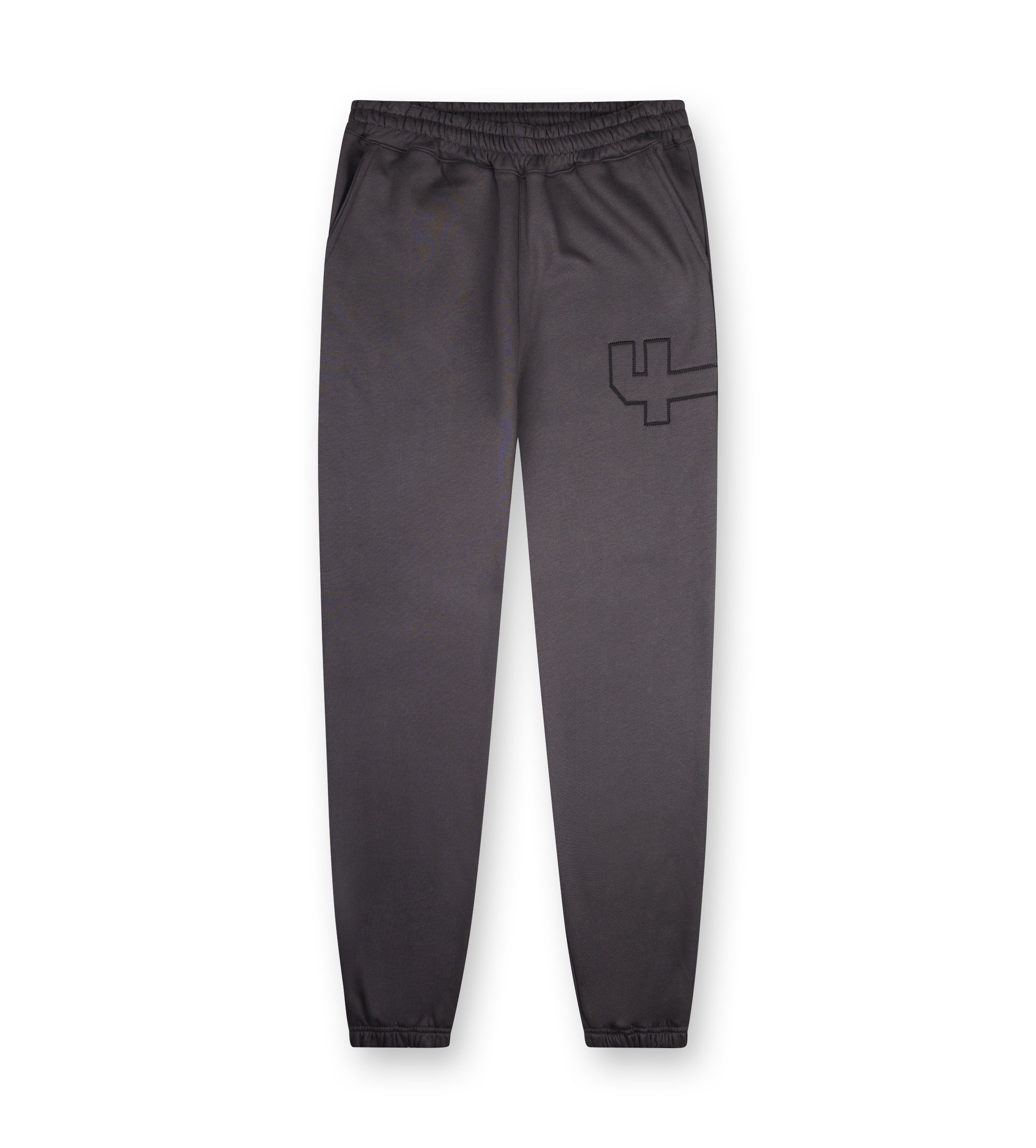 4 Patch Wide Leg Cuffed Pants Asphalt