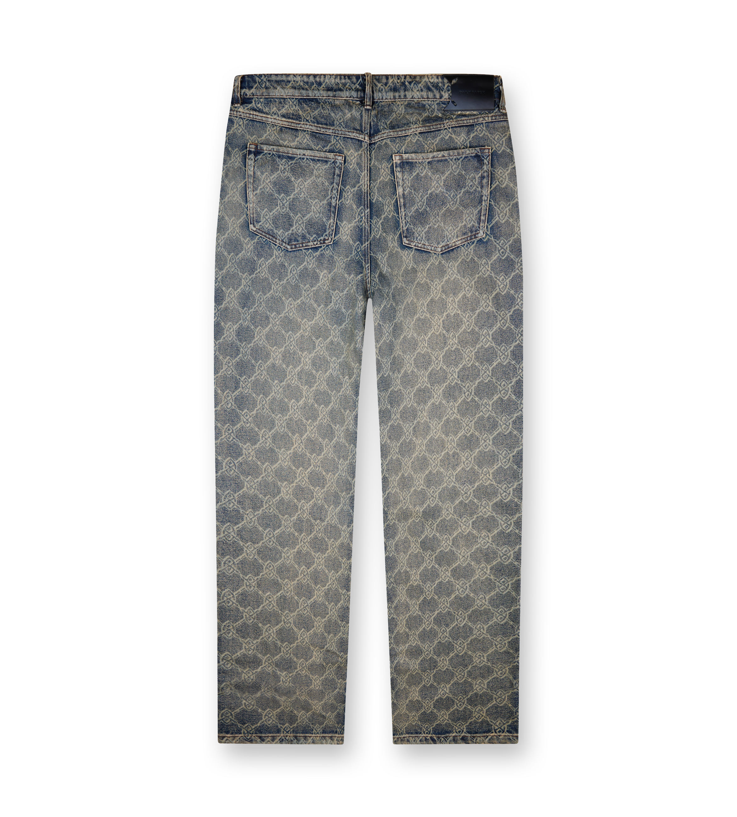 Shield laser washed jeans in blue
