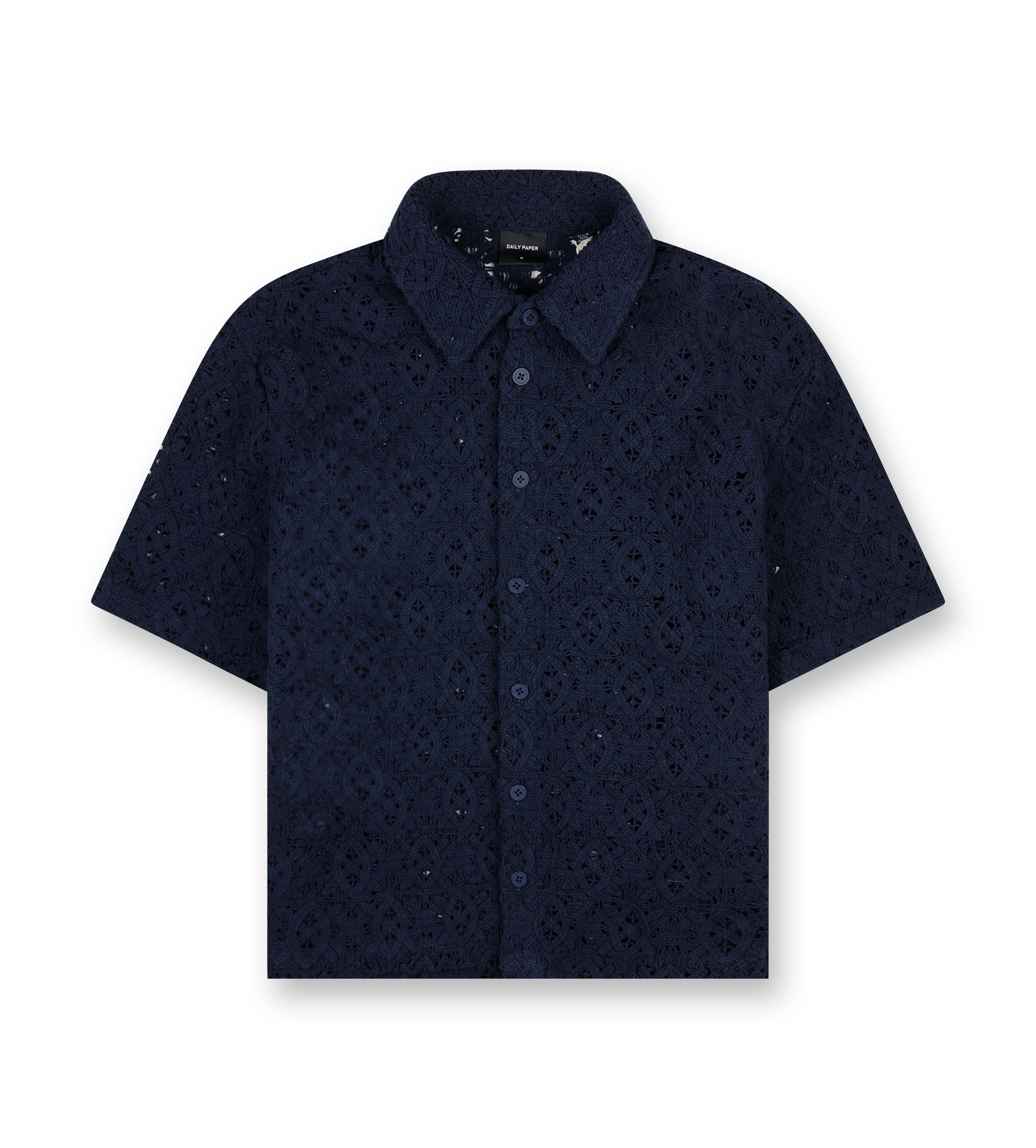 Lace shield shirt in Maritime blue