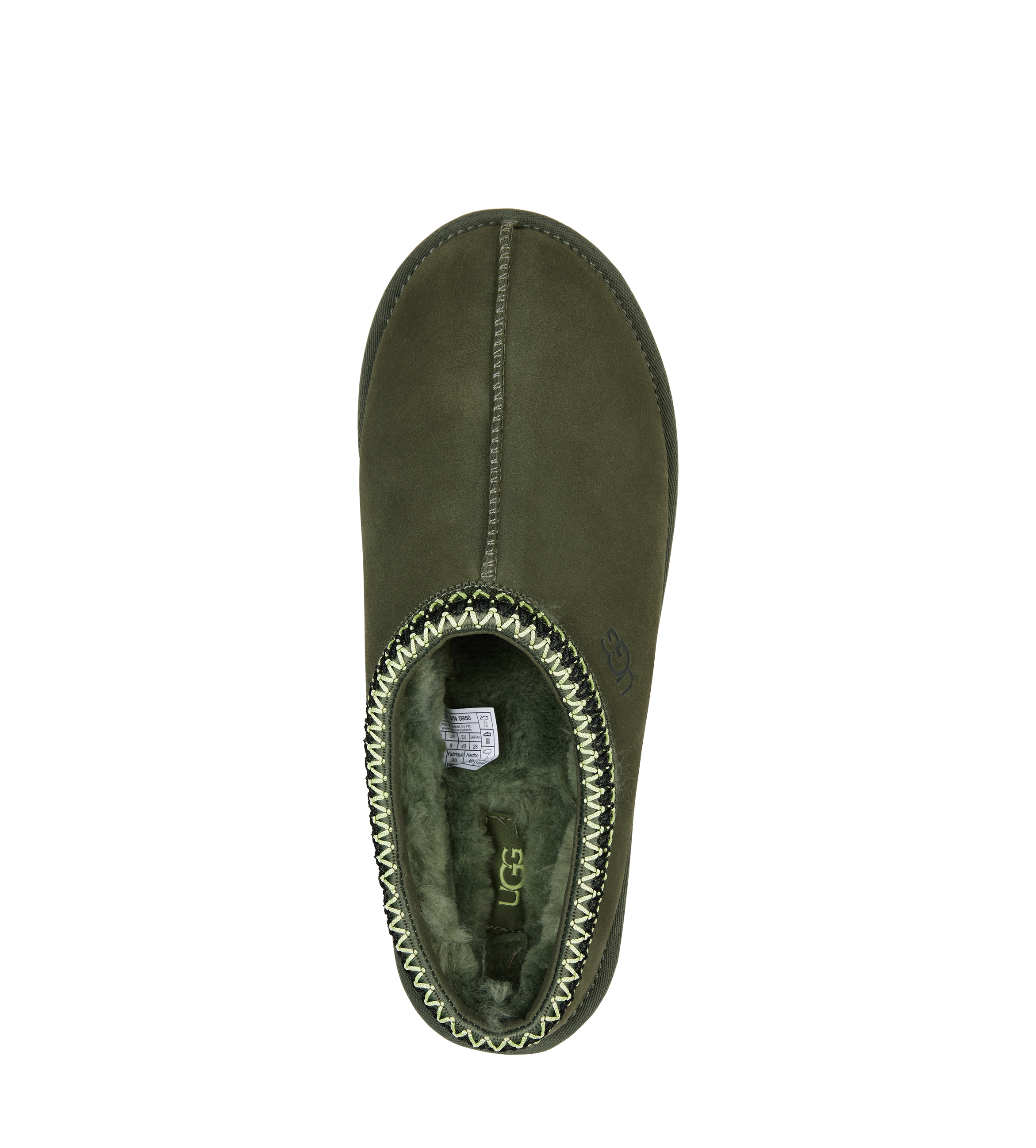 Tasman Slipper in Olive green