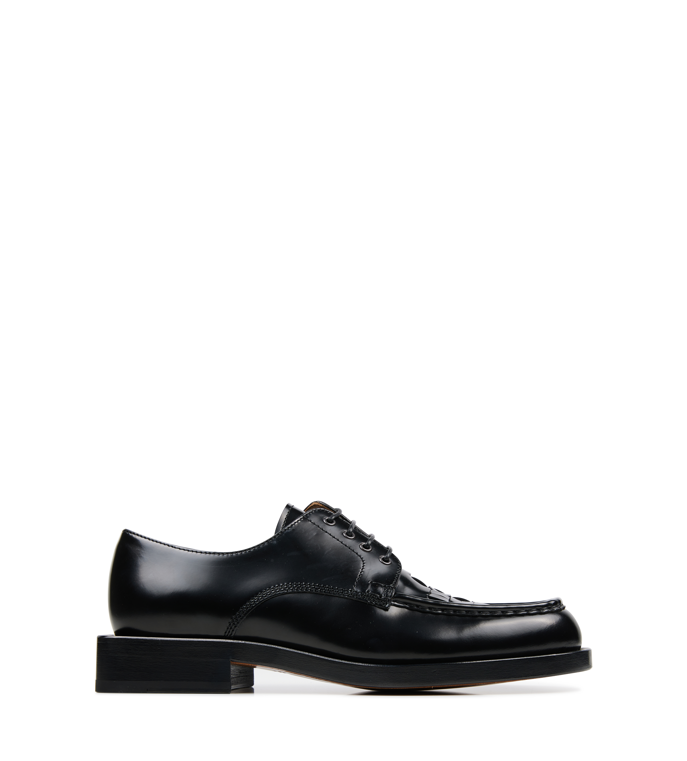 The Braided Lace-up Derby shoes in Black
