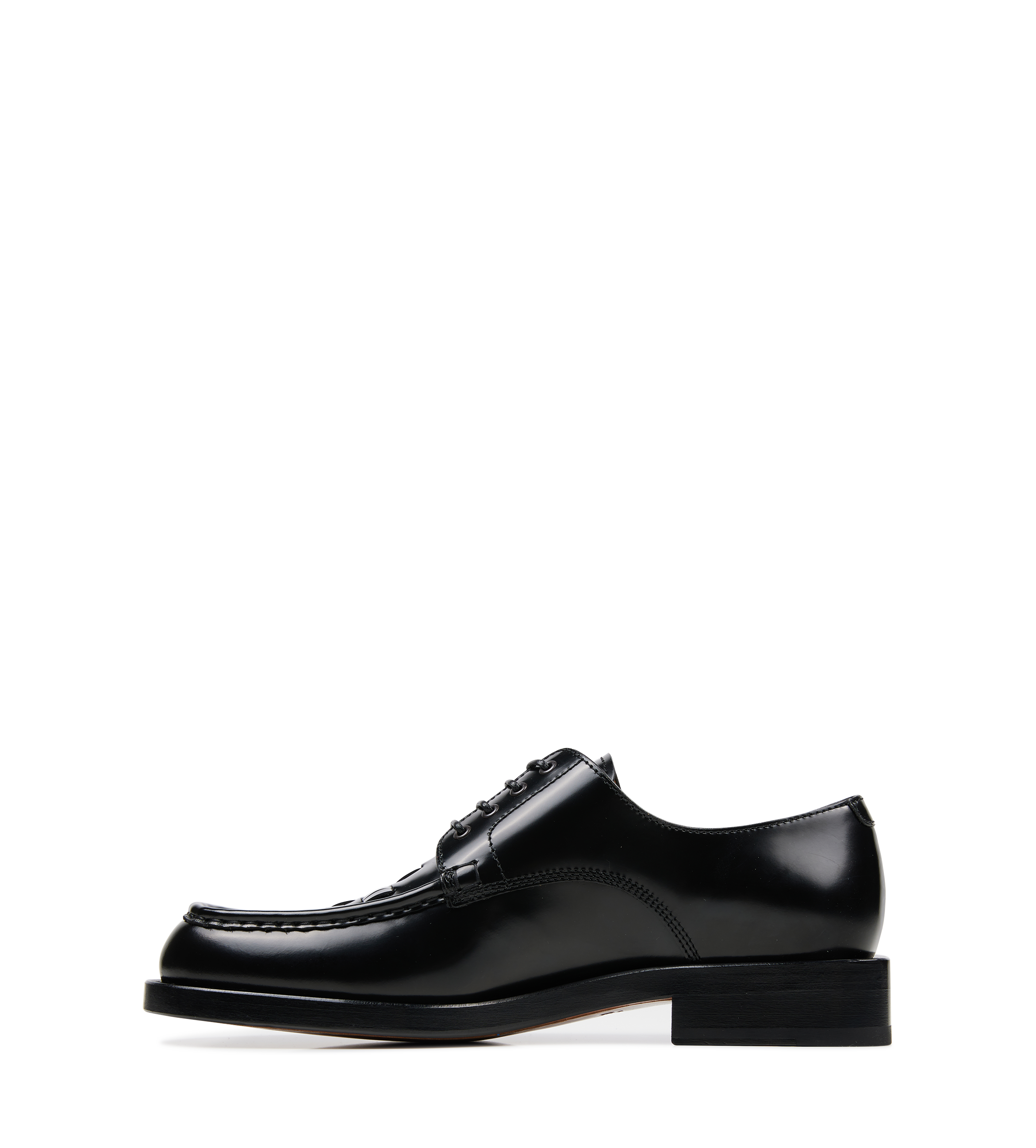 The Braided Lace-up Derby shoes in Black