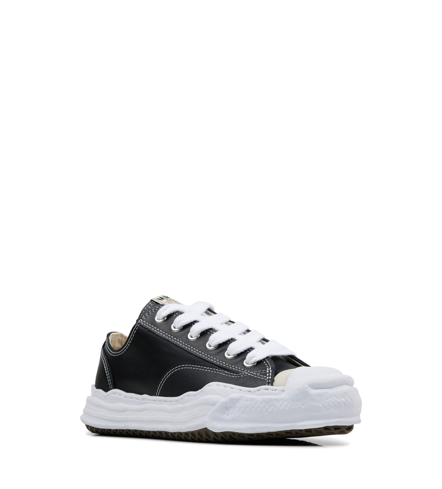 Hank Leather Low Top Sneaker Black