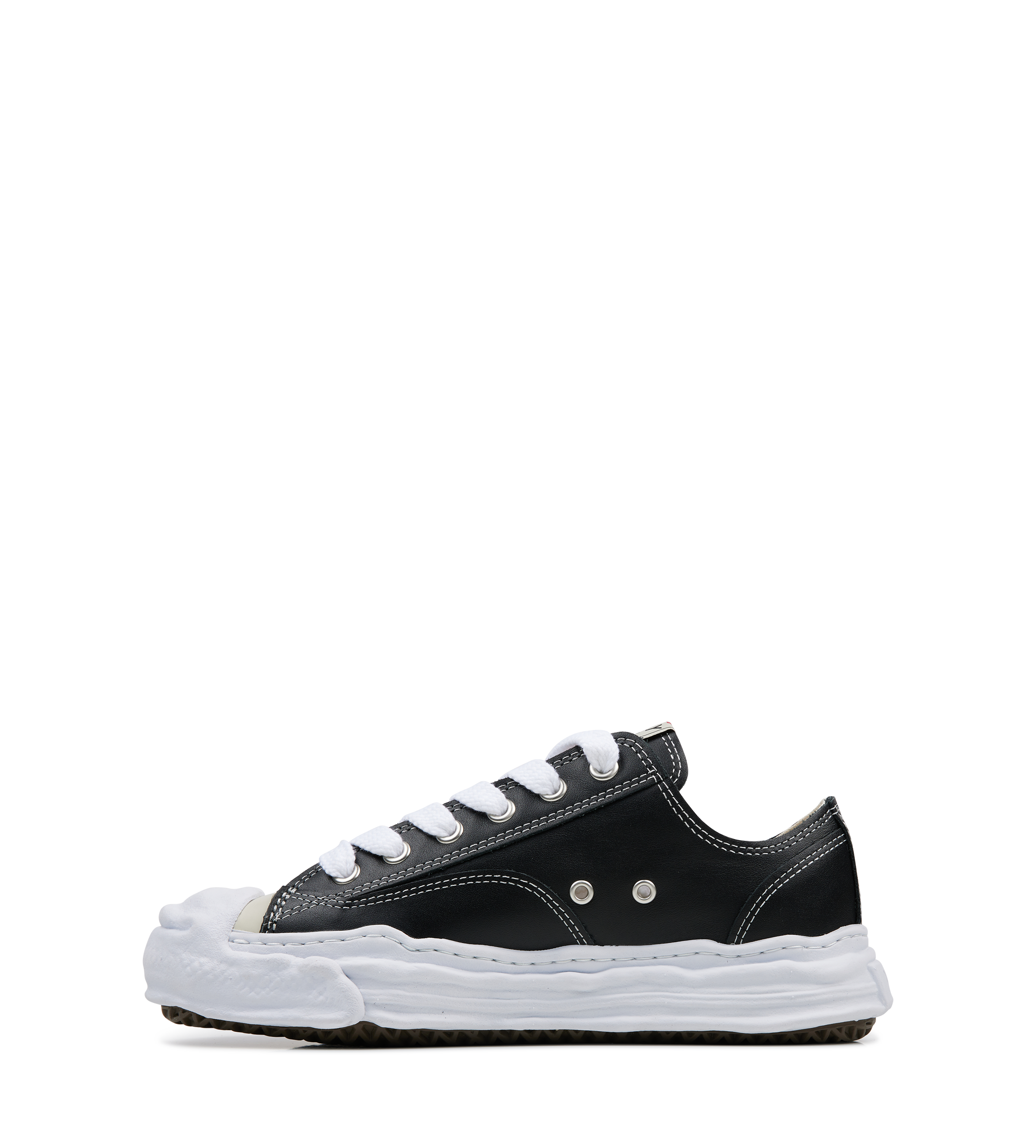 Hank Leather Low Top Sneaker Black