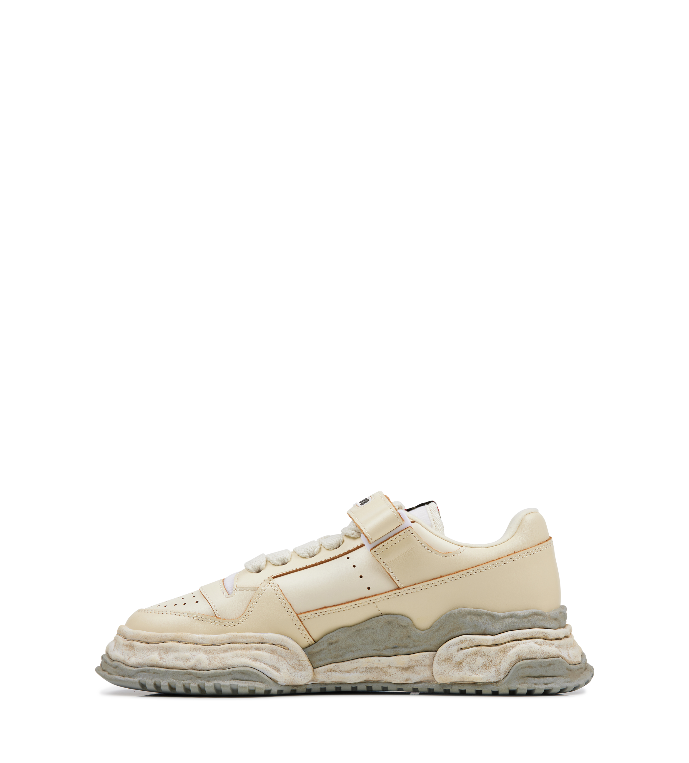 Keith Vintage Leather Low Top Sneaker  White