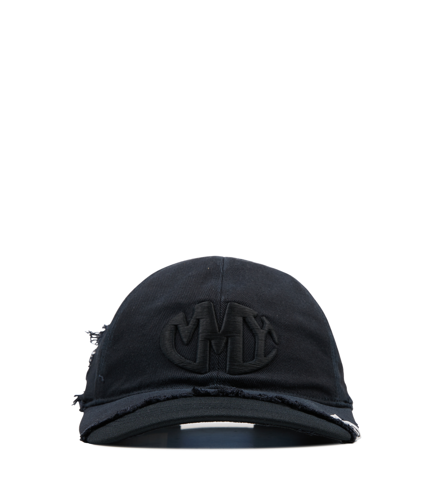Crushed detail cap  Black