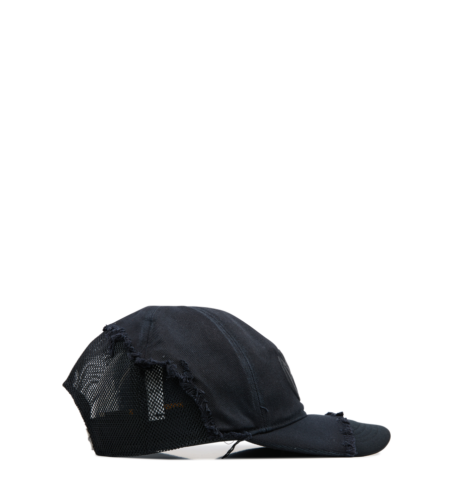Crushed detail cap  Black