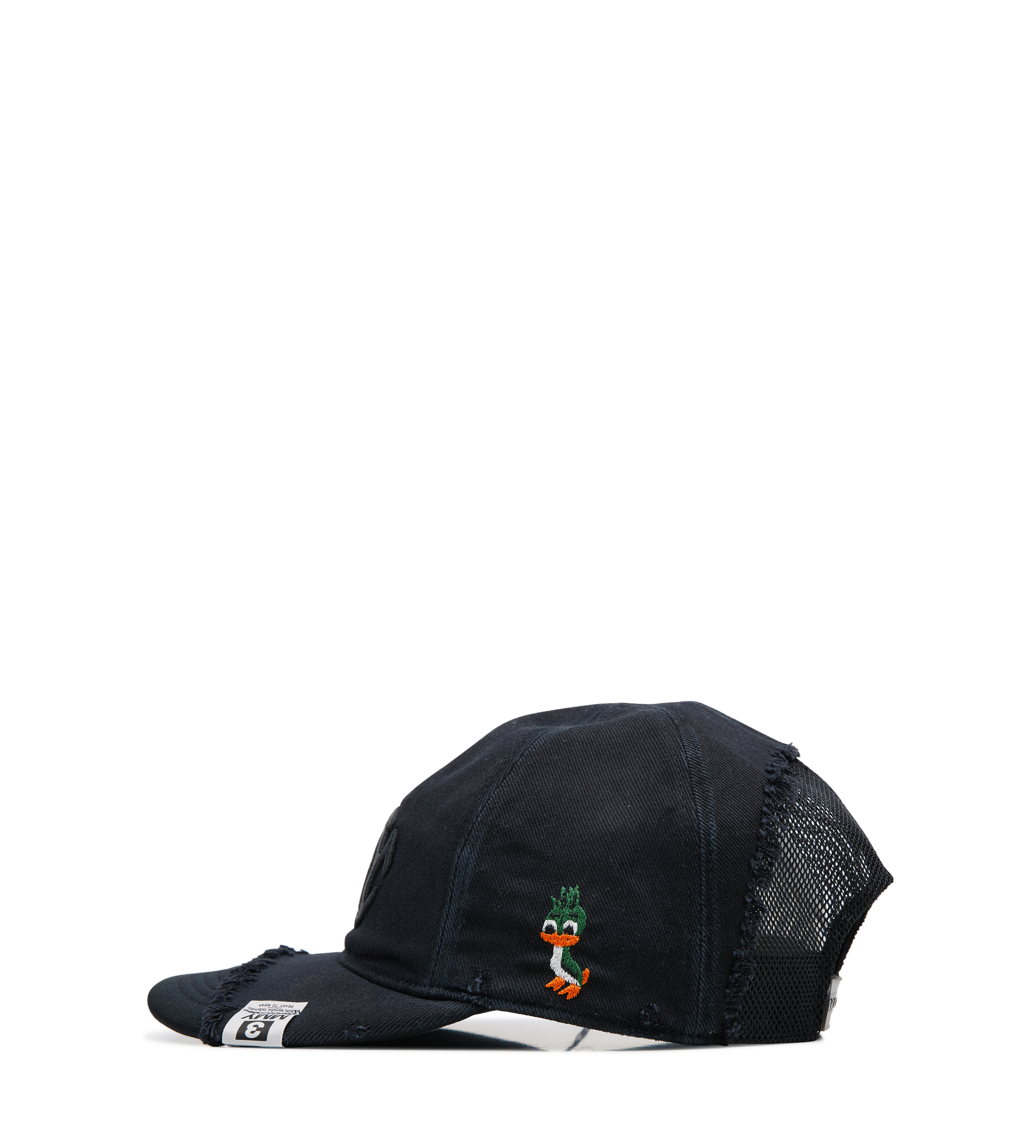 Crushed detail cap  Black