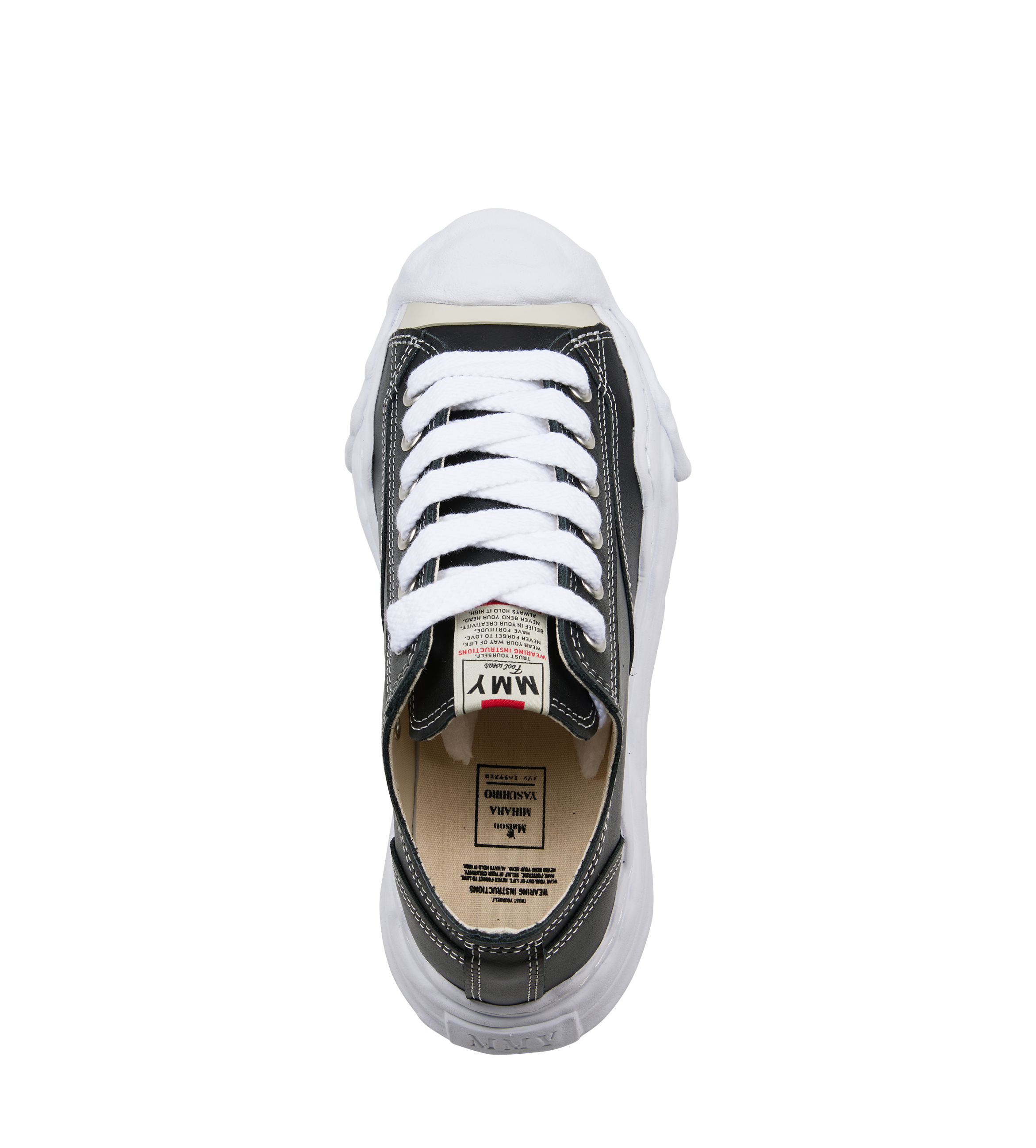 Hank Leather Low Top Sneaker Black