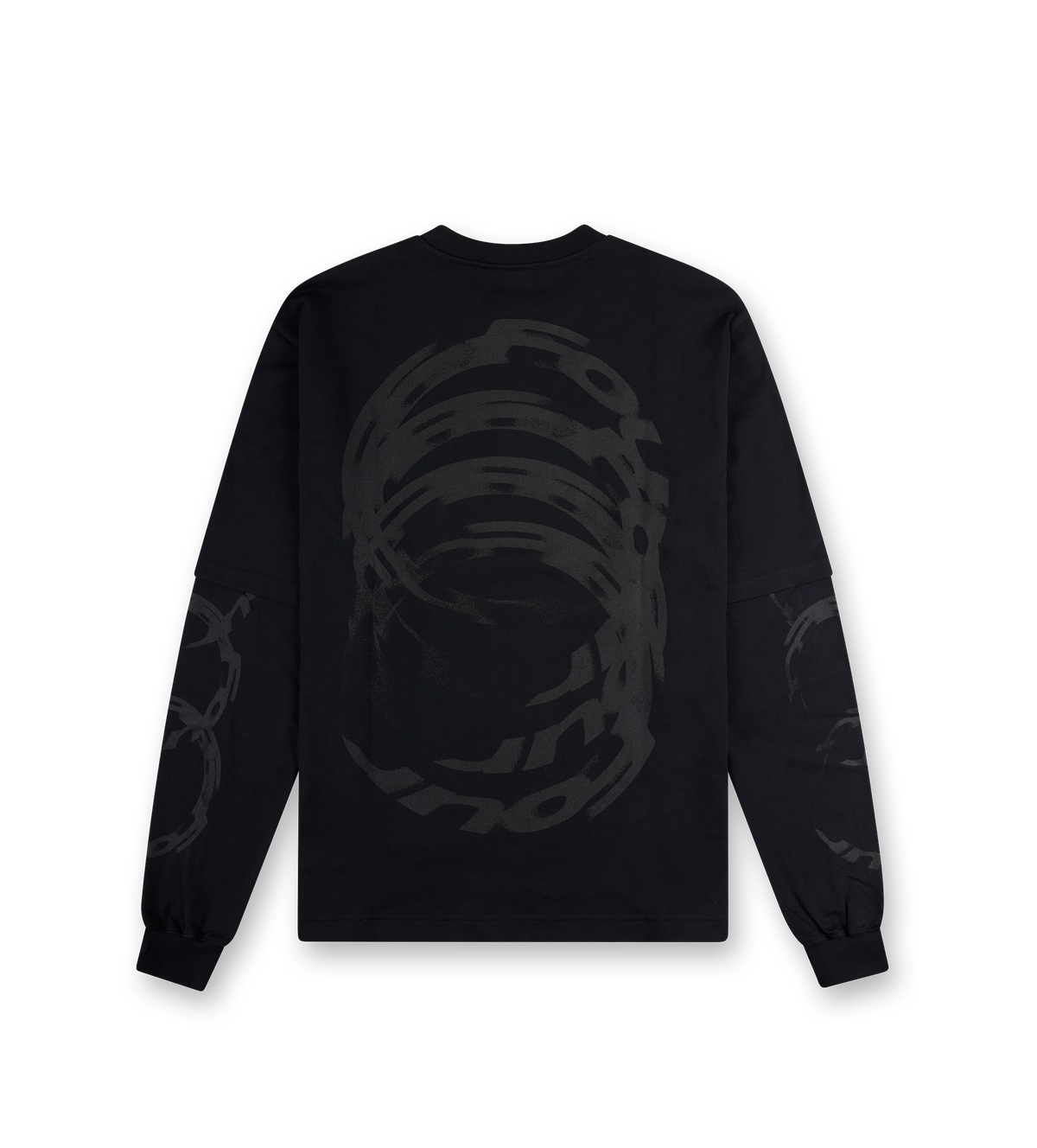 Rotation Double Layered Longsleeve Zwart