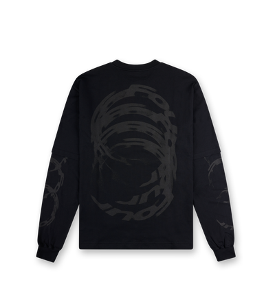 Rotation Double Layered Longsleeve Zwart