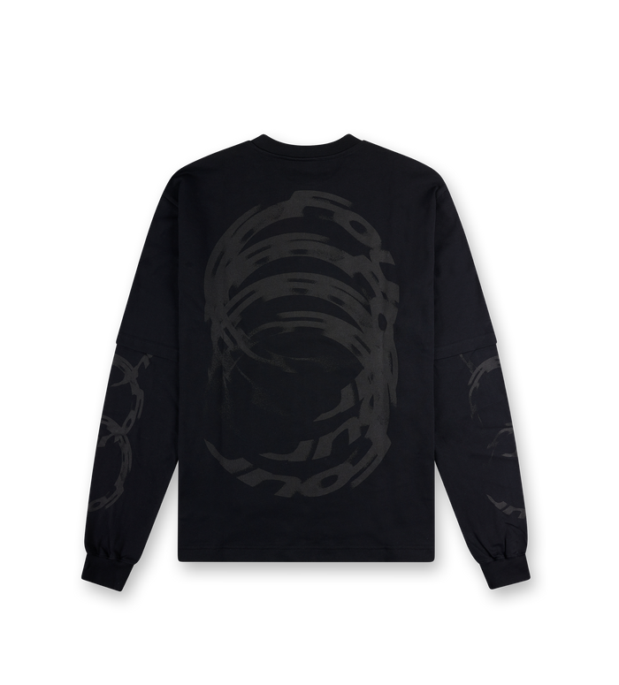 Rotation Double Layered Longsleeve Zwart