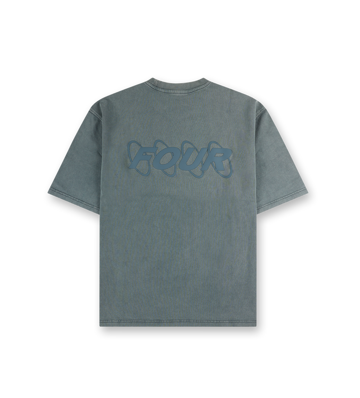 Circles Boxy T-Shirt Washed Green