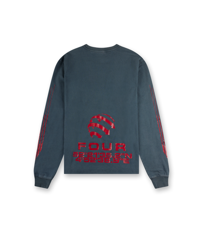 Arrow Logo Boxy Longsleeve Washed Black