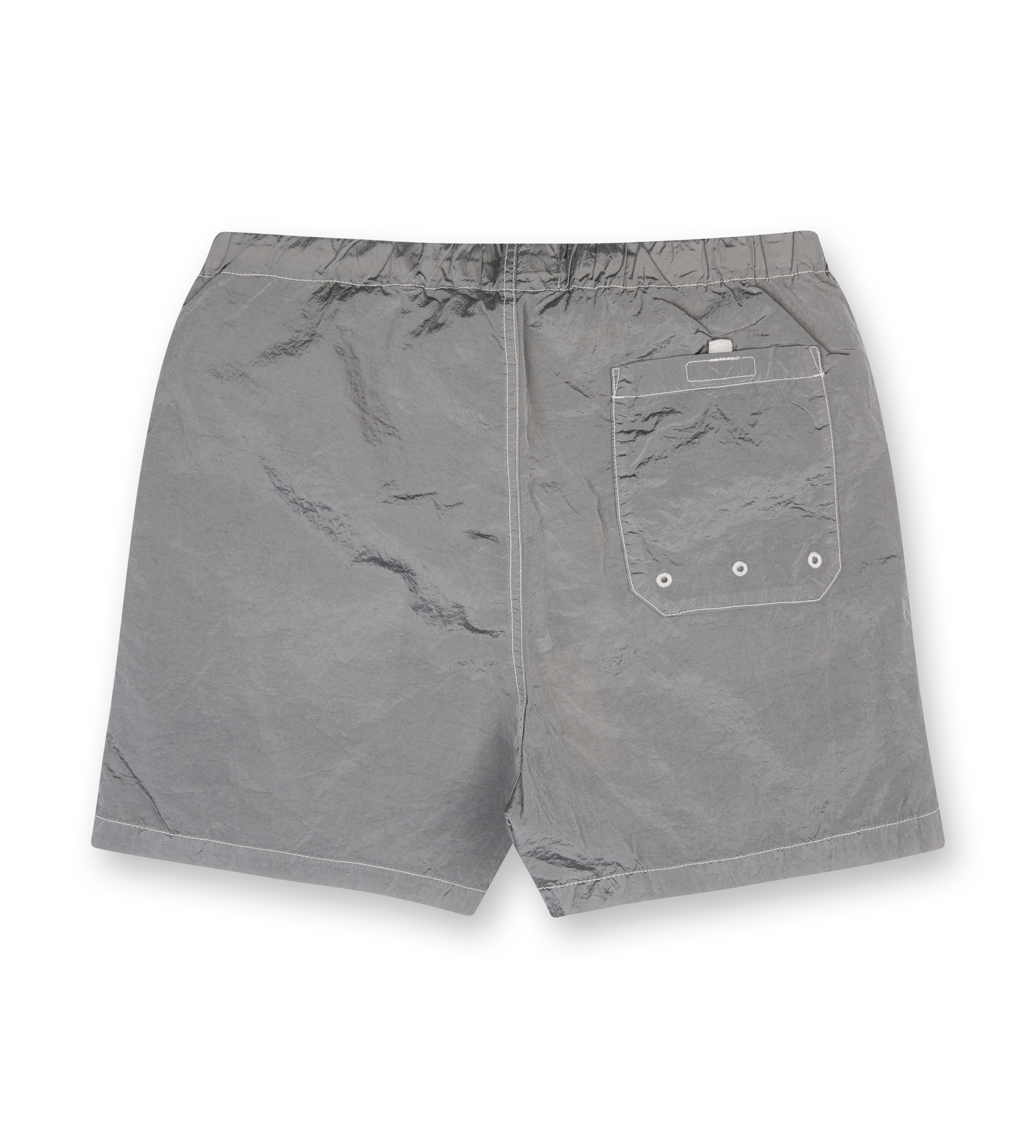Slim fit short swim shorts with pockets - Pearl Grey