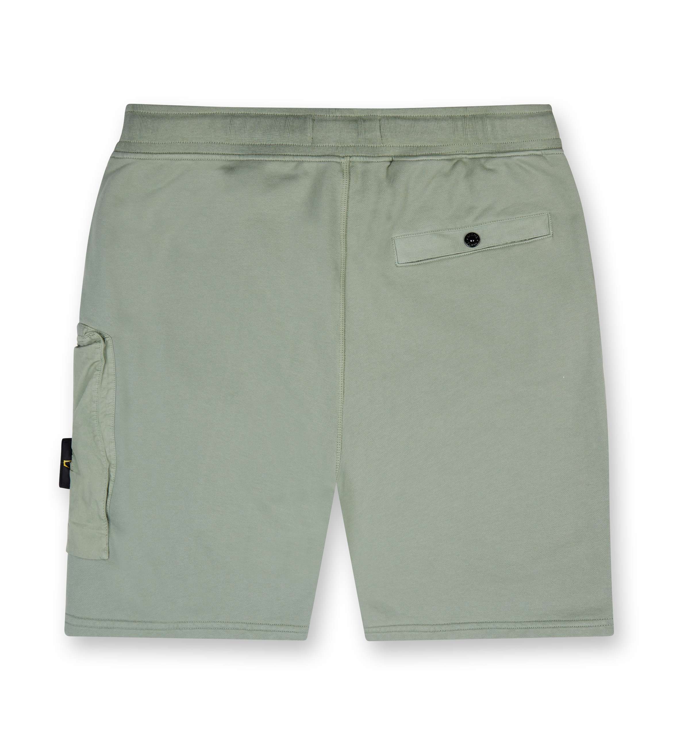 Cargo bermuda shorts with pockets and ribbing - Sage