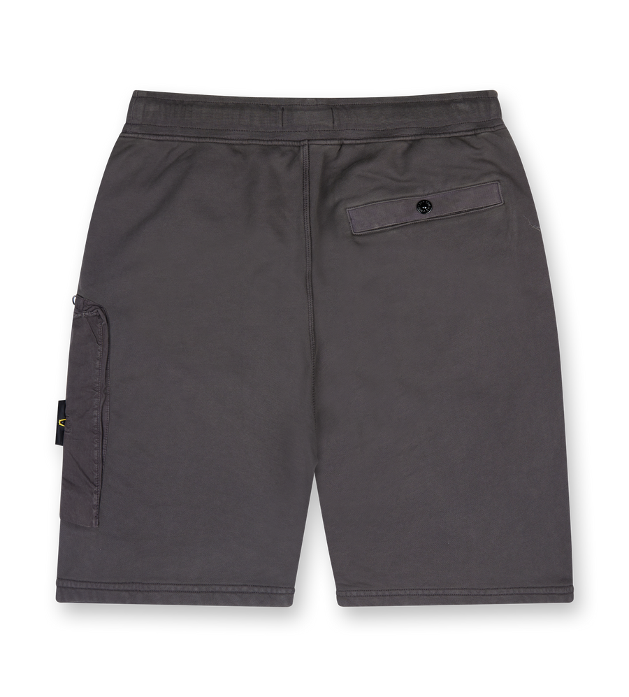 Cargo bermuda shorts with pockets and ribbing - Charcoal