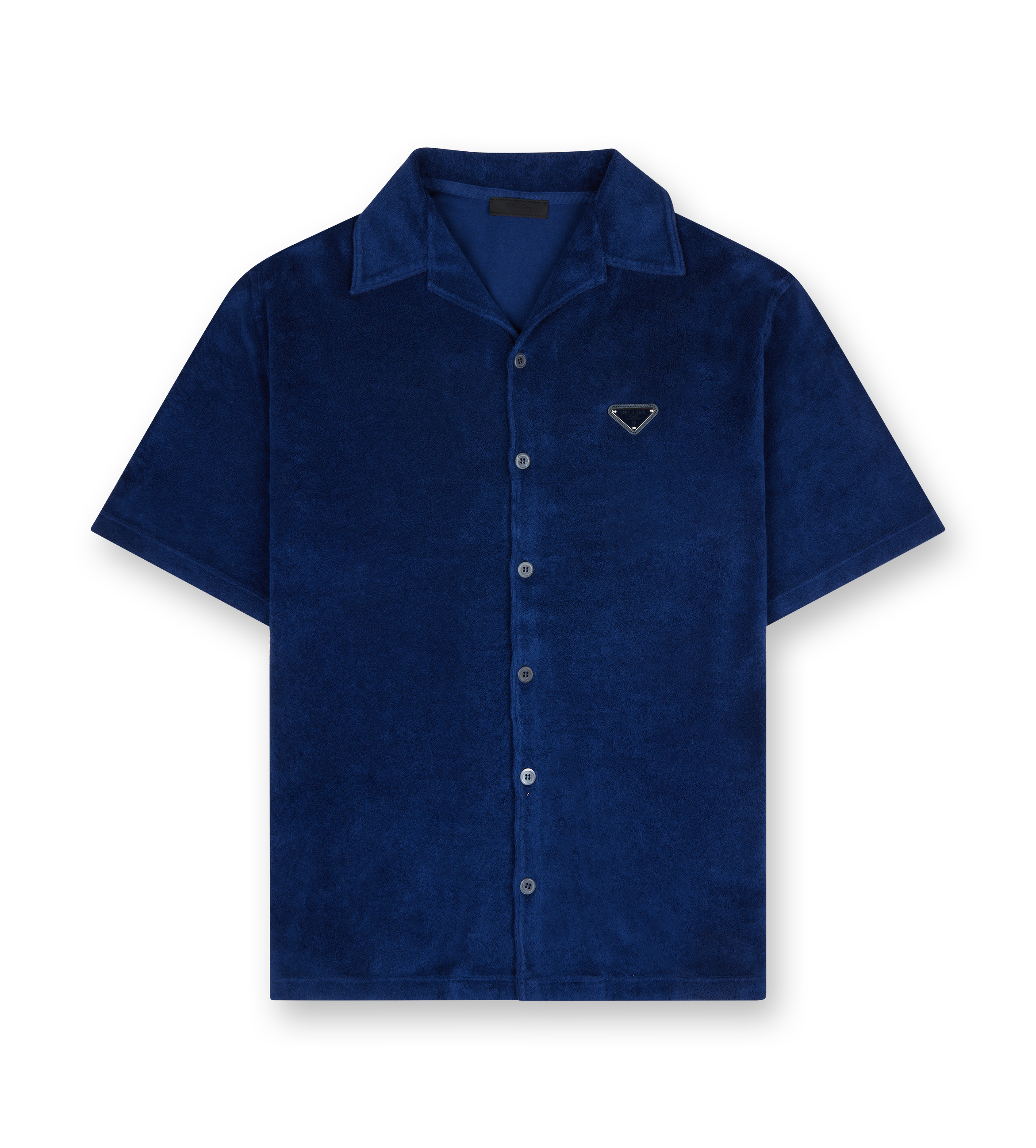 Cotton short sleeves shirt in Blue