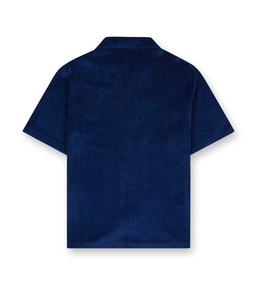 Cotton short sleeves shirt in Blue
