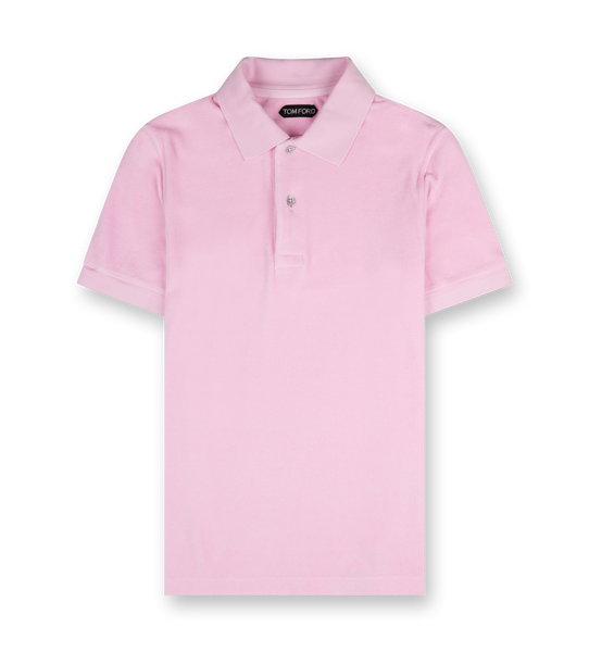 Tシャツ・カットソー TOM FORD SS25 POLO PIQUET (JPS011JMT009S25 DP086) TOM FORD Tennis Piquet Short Sleeve Polo in Dark Brown | FWRD
