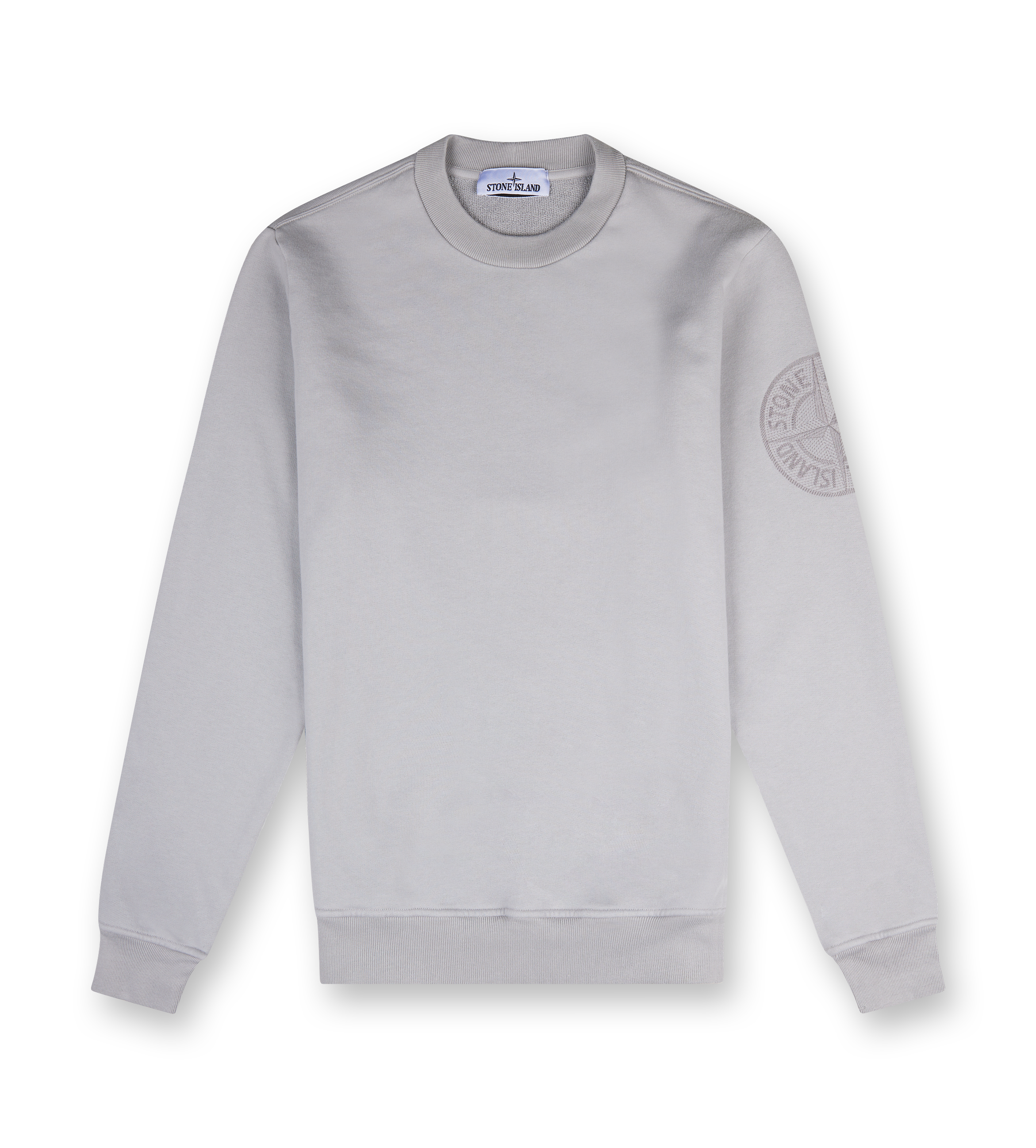Crewneck sweatshirt with Compass embroidery