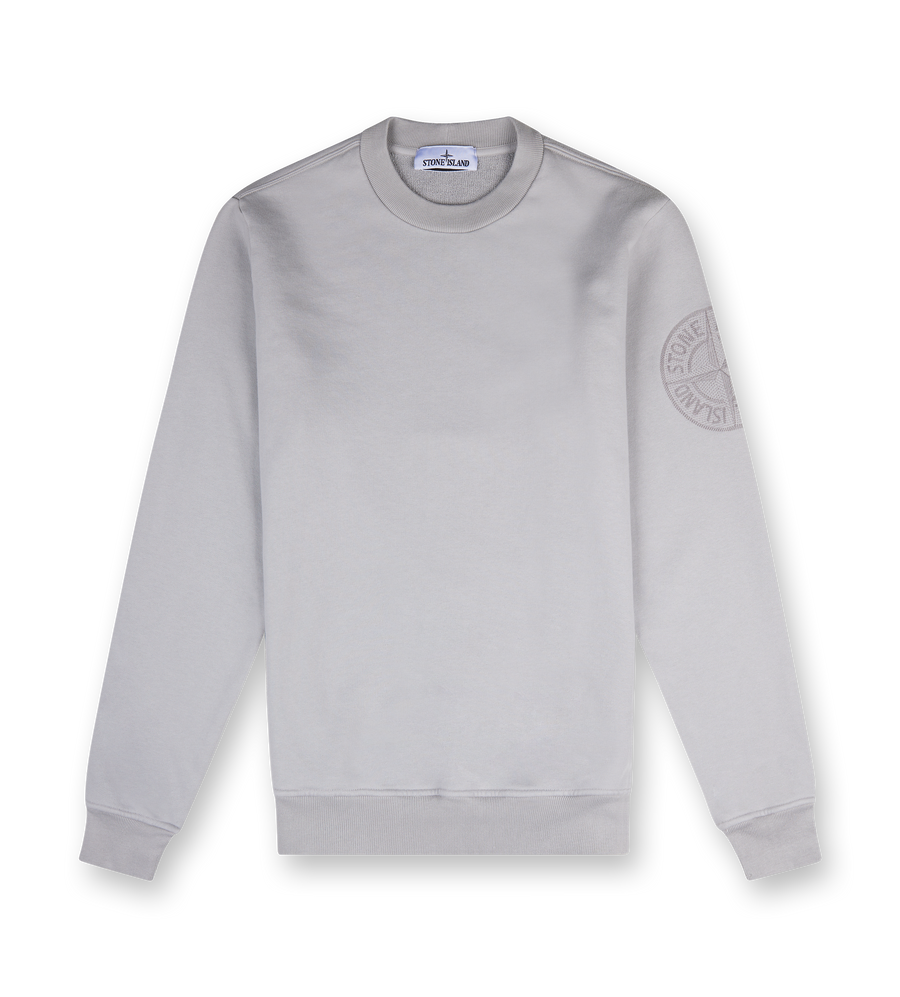 Crewneck sweatshirt with Compass embroidery