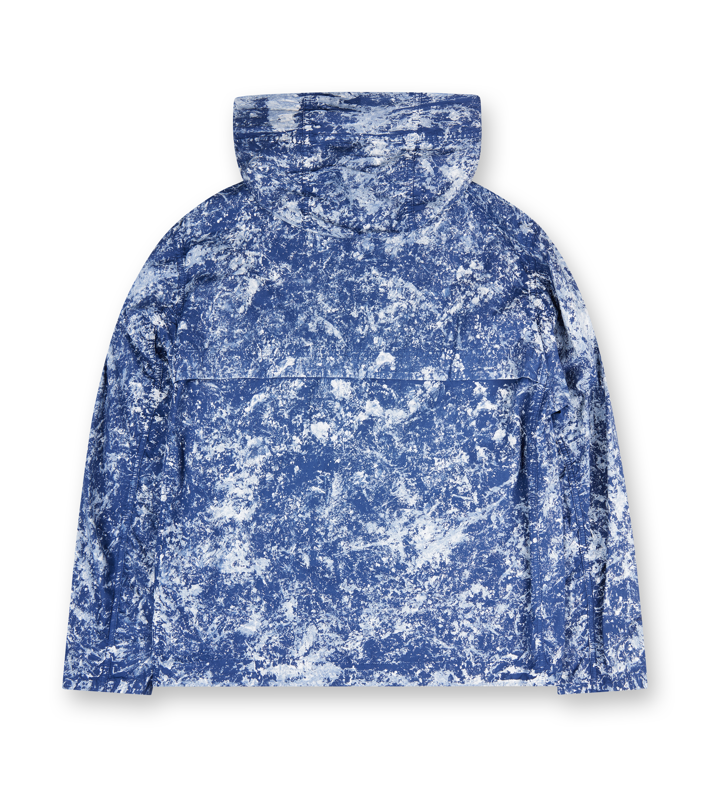 Hooded jacket with all-over motif and anti-drop