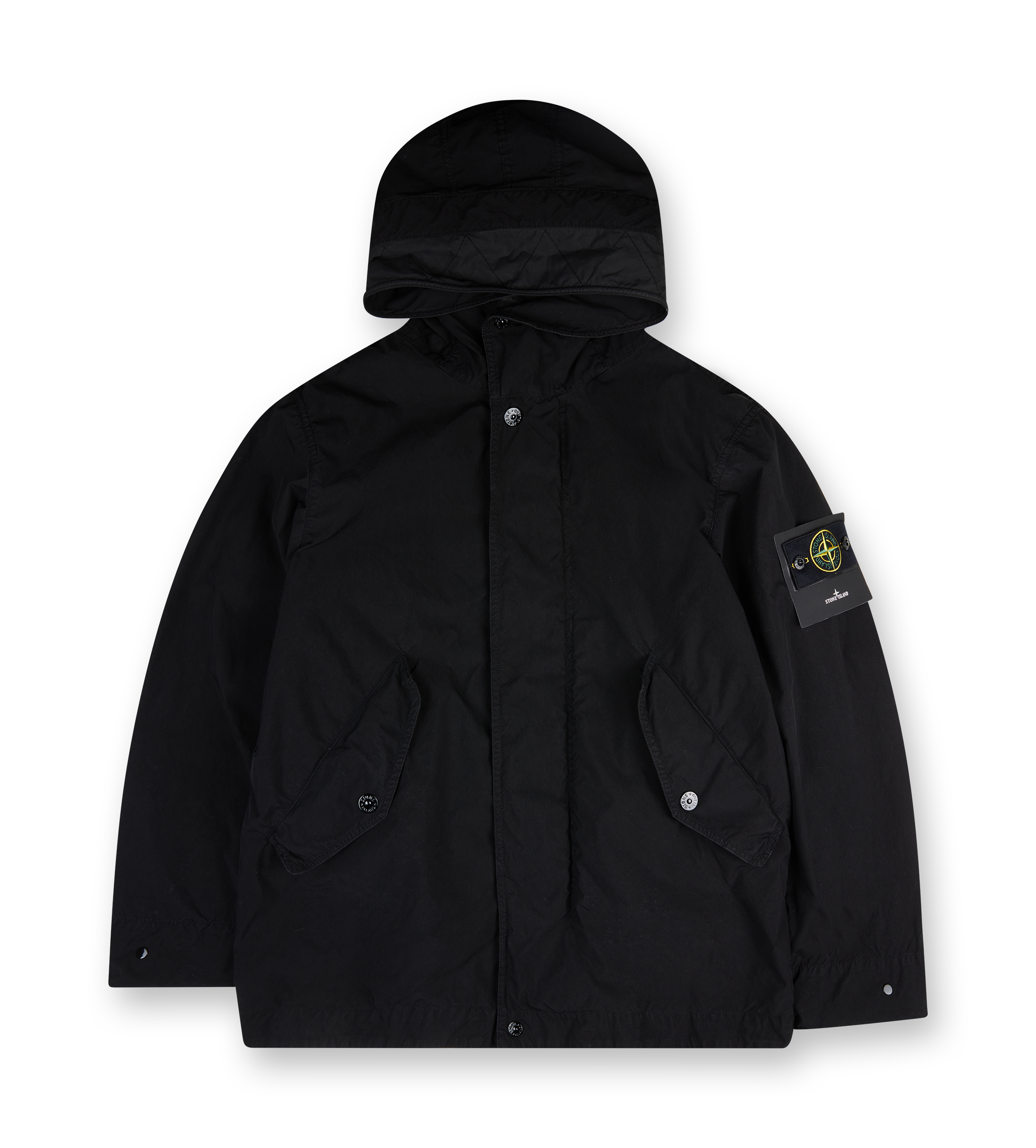 Parka with matt appearance and anti-drop