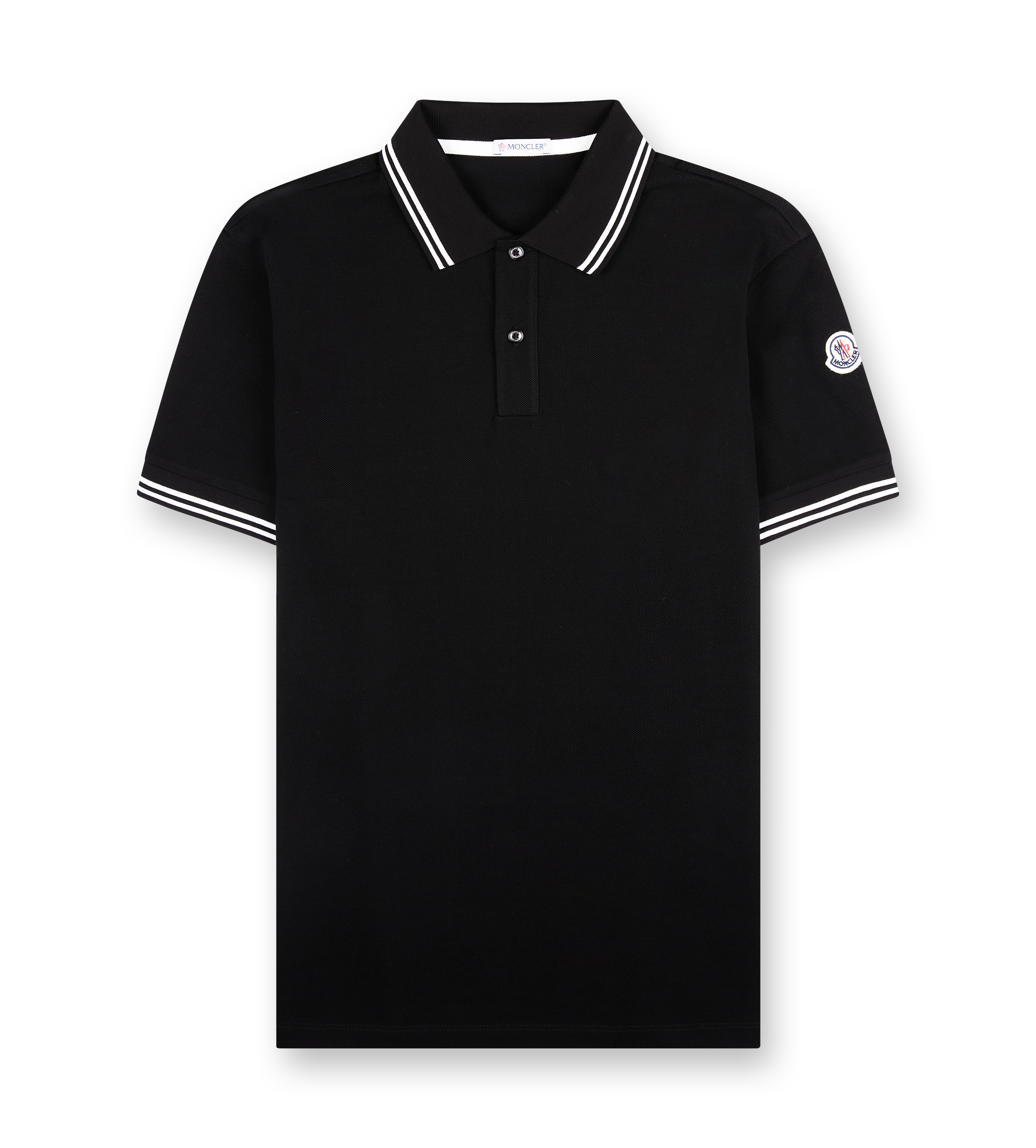 Striped Trim Polo T-shirt