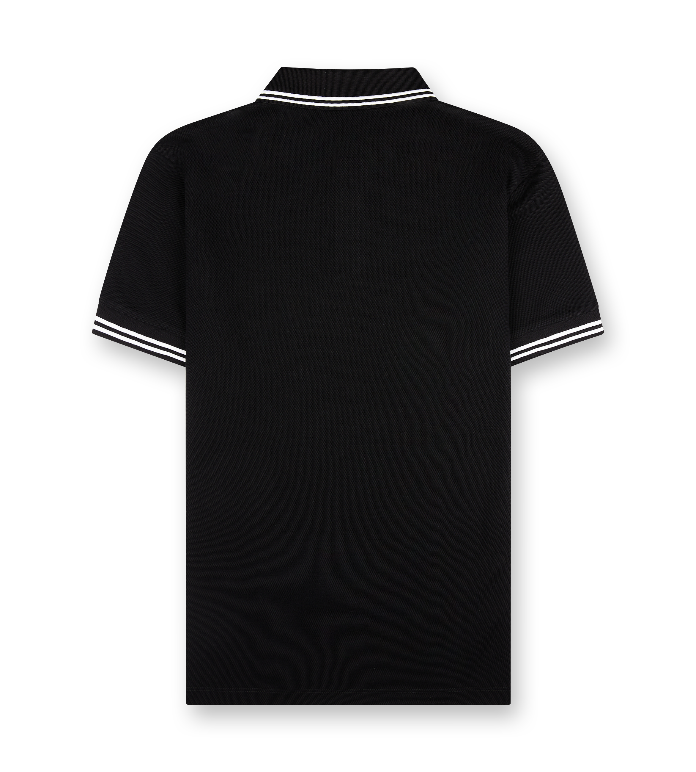 Striped Trim Polo T-shirt