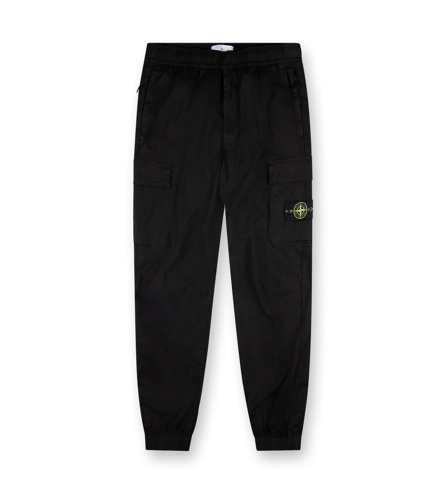 Tapered Cargo Pants Black