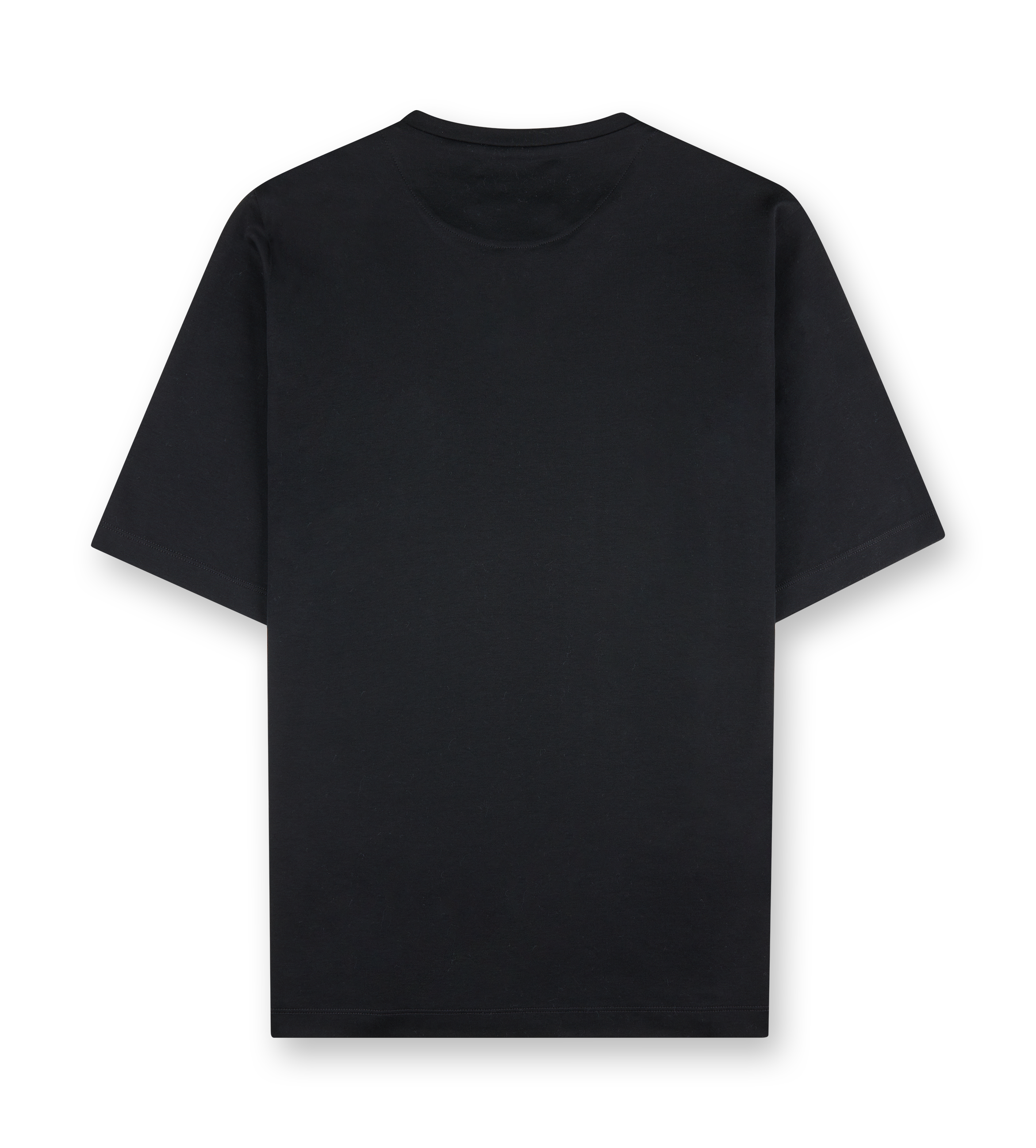 Prada Driehoek Logo Katoenen T-shirt Zwart