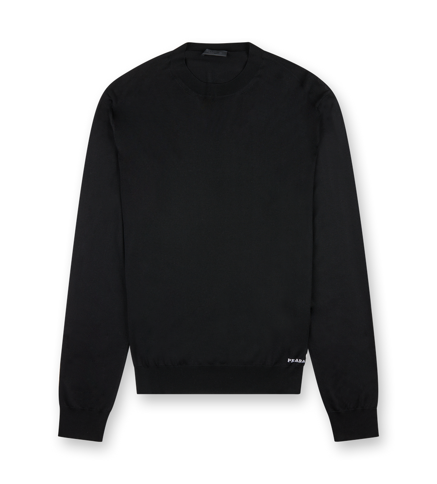 Recycled Silk Sweater Black